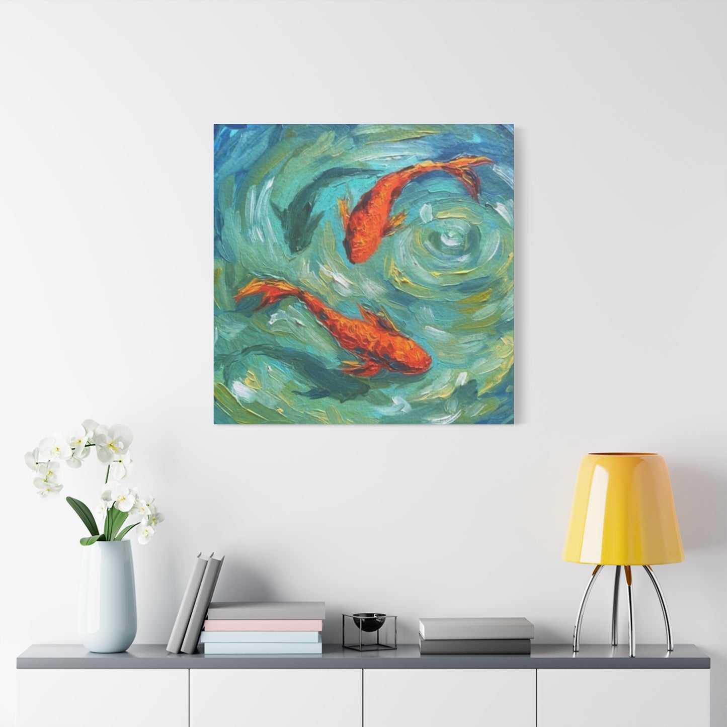 Two Koi Fishes Wall Art & Canvas Prints