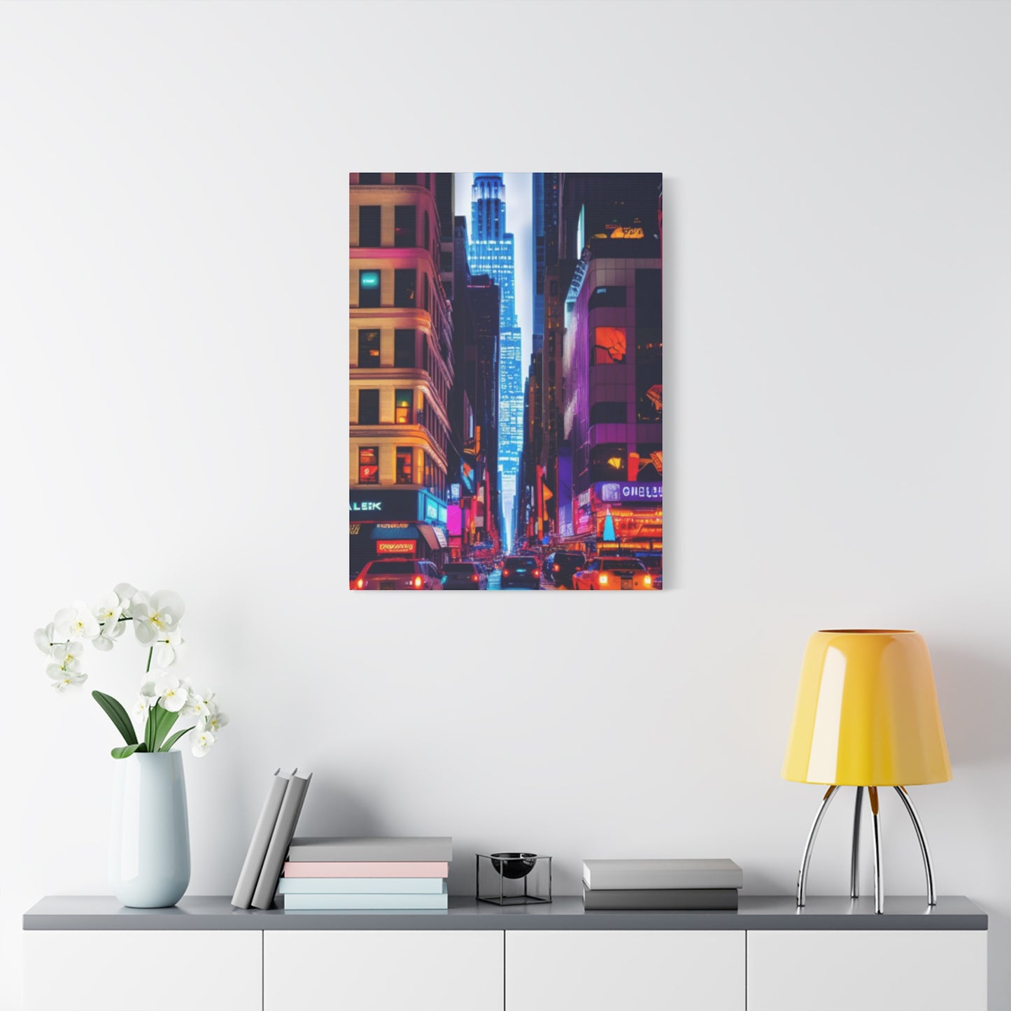 Night Life Of NYC Streets NYC Skyline Wall Art & Canvas Prints