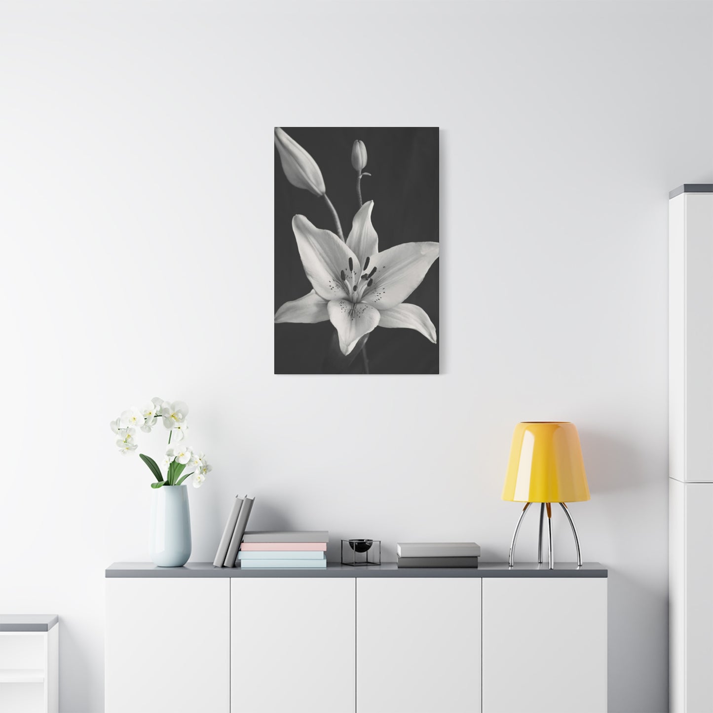 Black & White Floral Wall Art & Canvas Prints