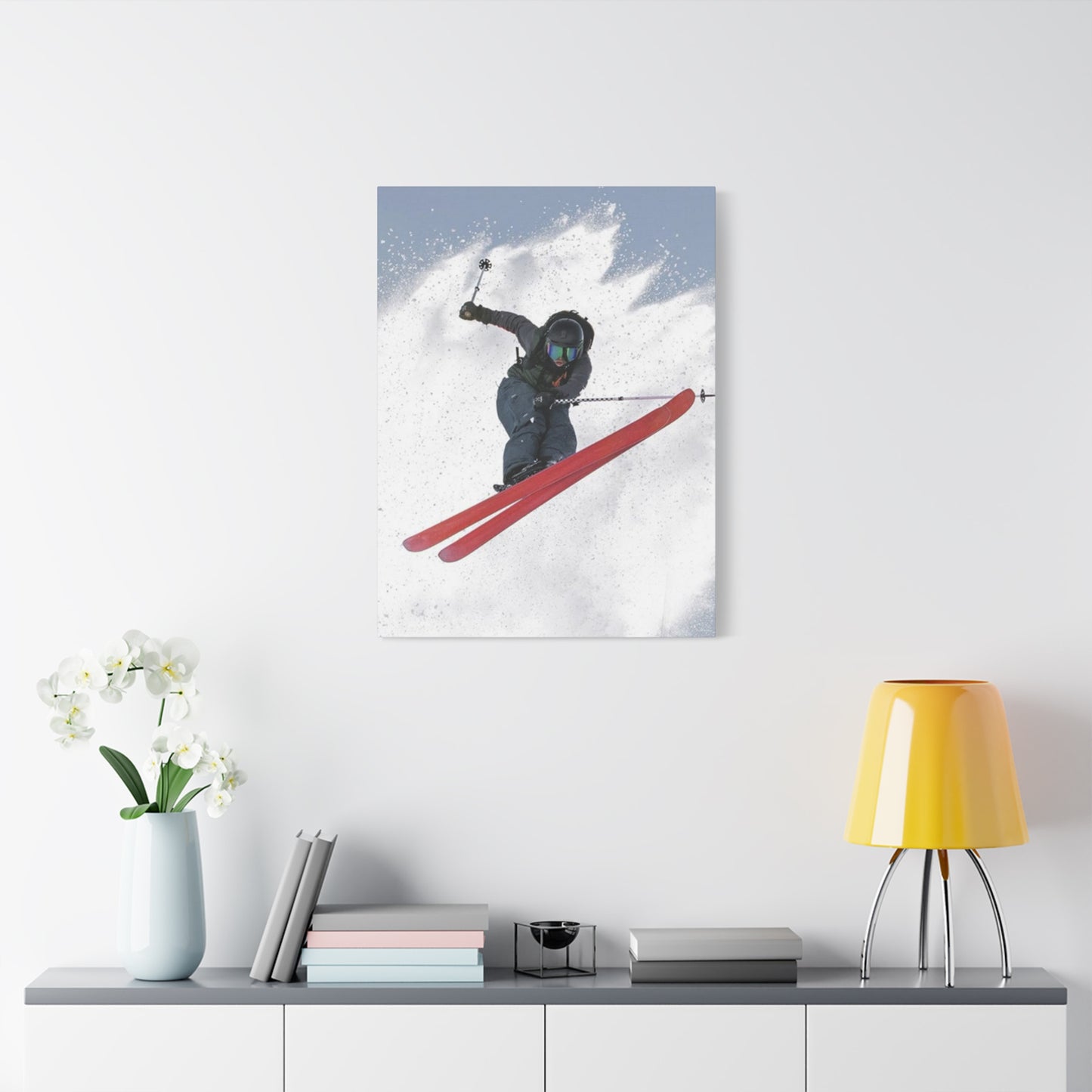 Skiing Stunt Poster Wall Art & Canvas Prints