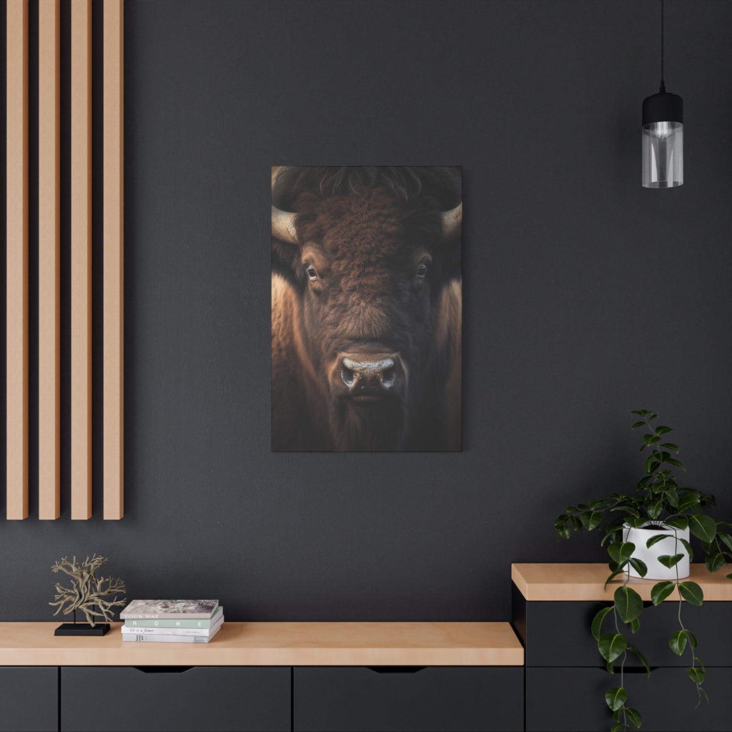 Bison Staring Wall Art & Canvas Prints