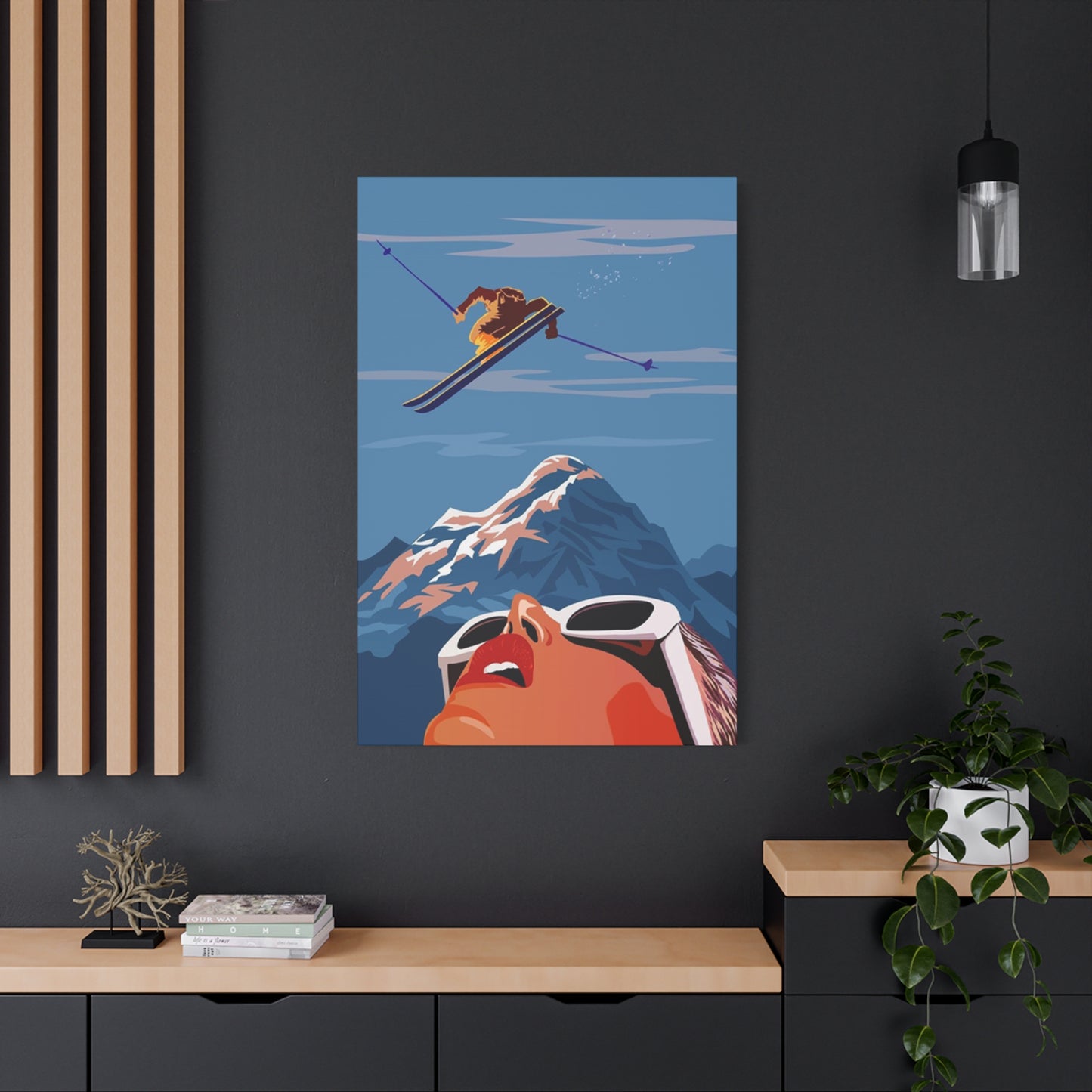 Skiing Poster Wall Art & Canvas Prints