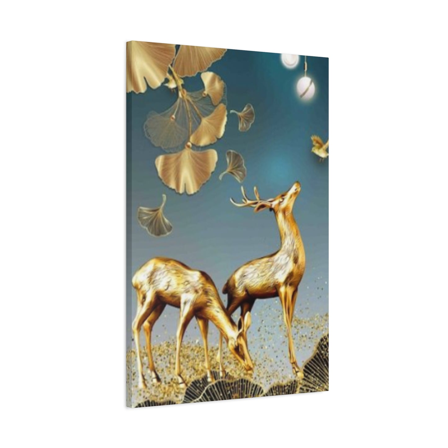 Golden Deer Wall Art & Canvas Prints