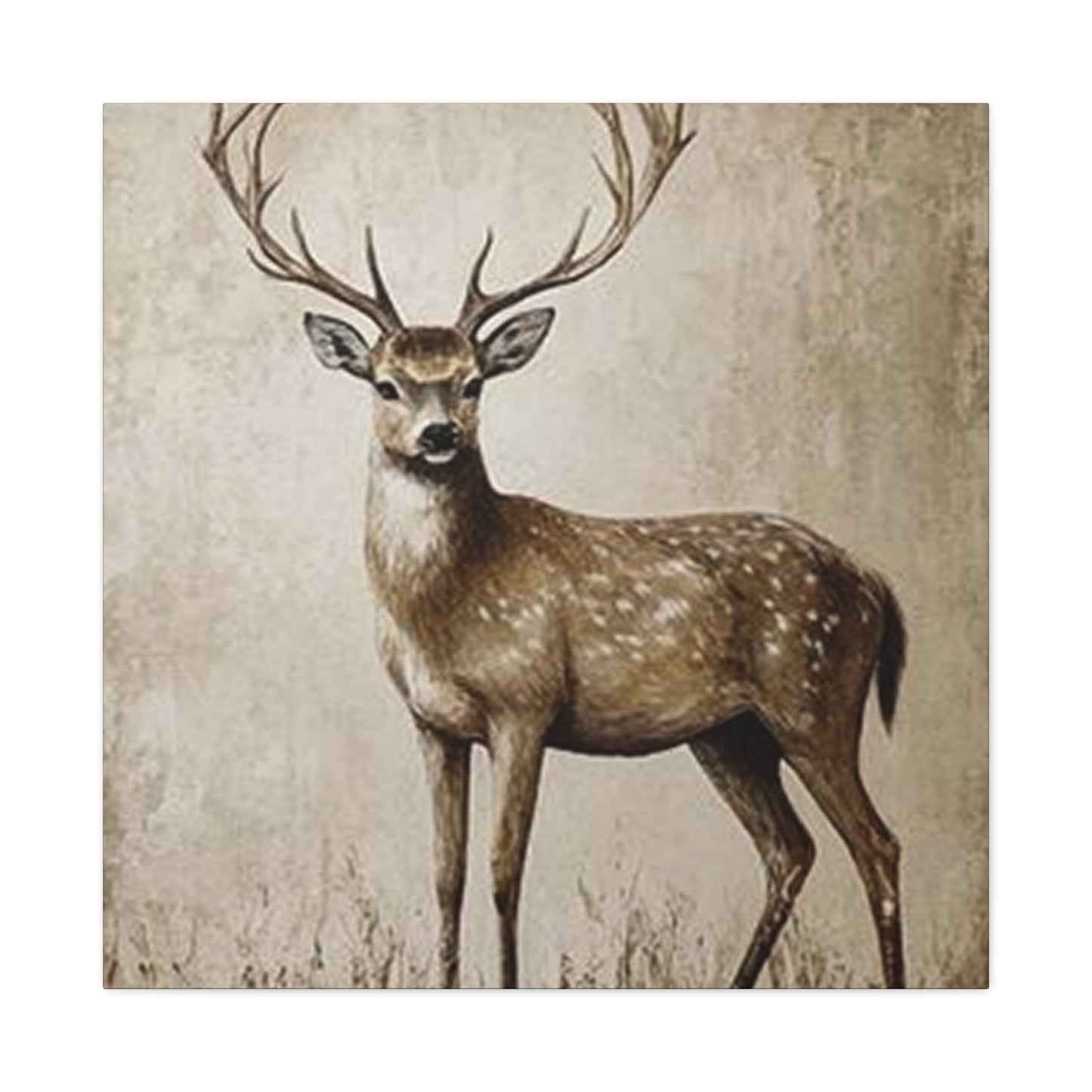 Baby Reindeer Painting Wall Art & Canvas Prints
