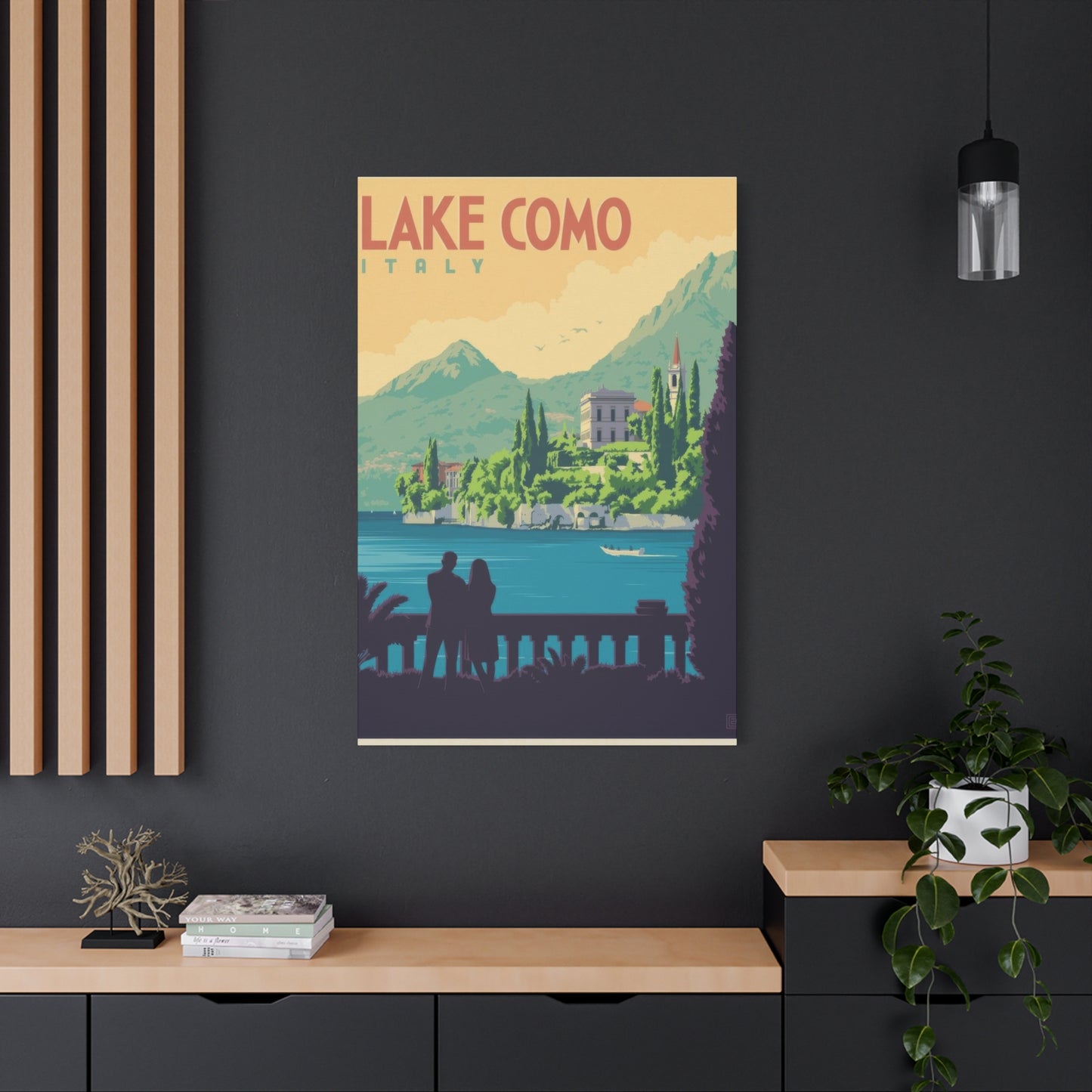 Lake Como Italy Vintage View Wall Art & Canvas Prints