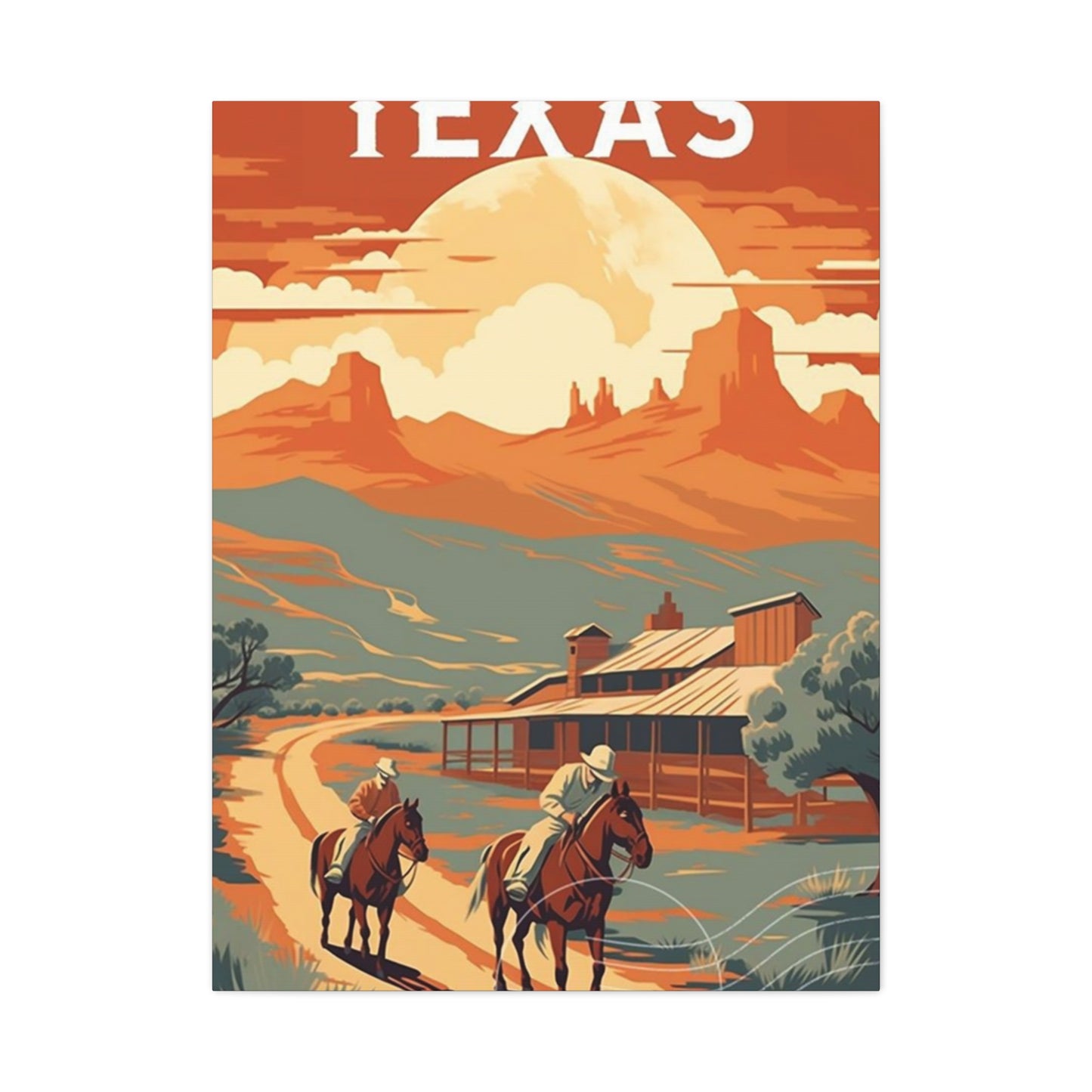 Sunset In Texas Poster Wall Art & Canvas Prints