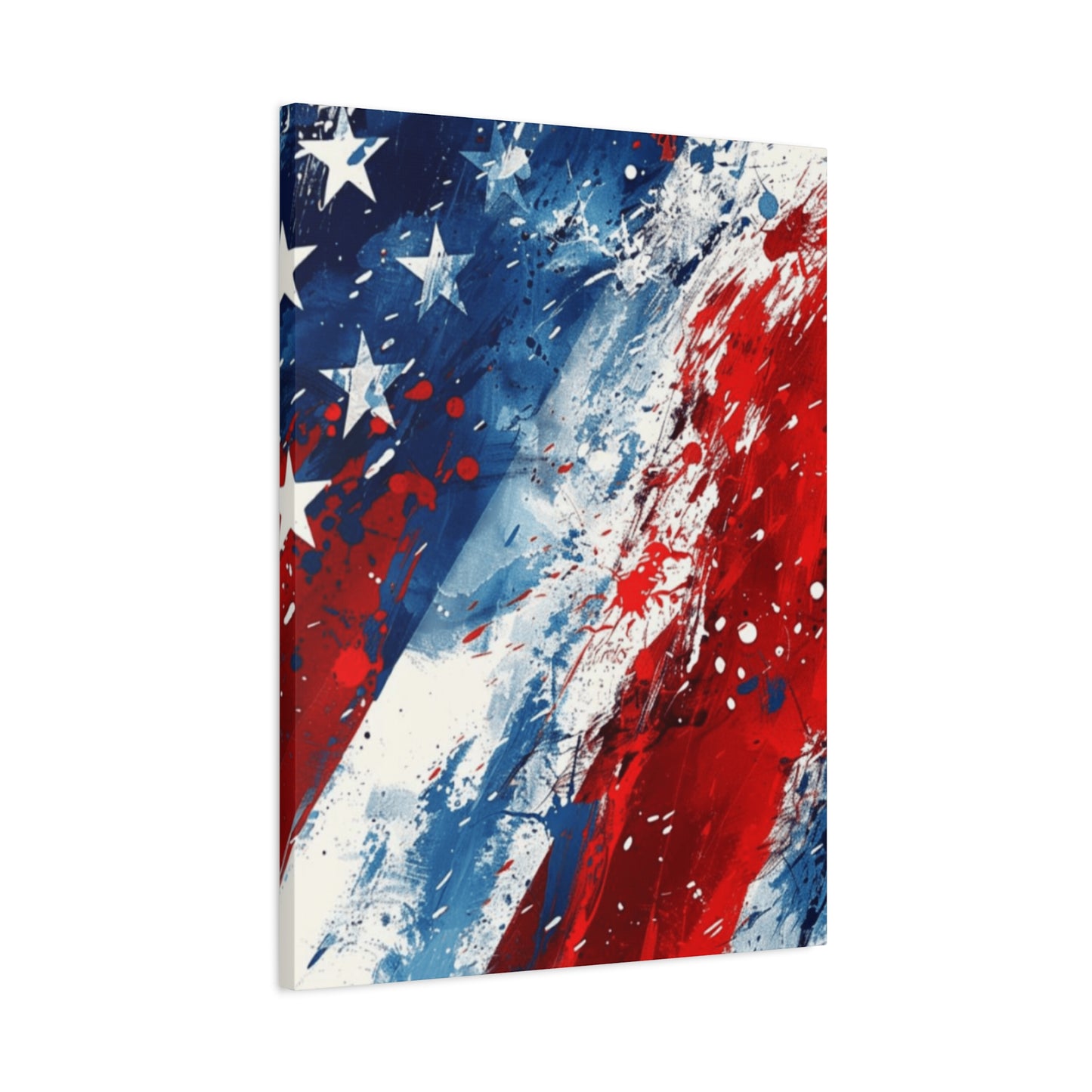 Abstract American Flag Painting Wall Art & Canvas Prints