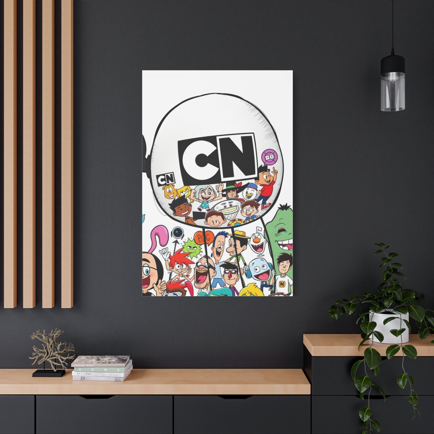 Elegant Cartoon Kaleidoscope Wall Art & Canvas Print