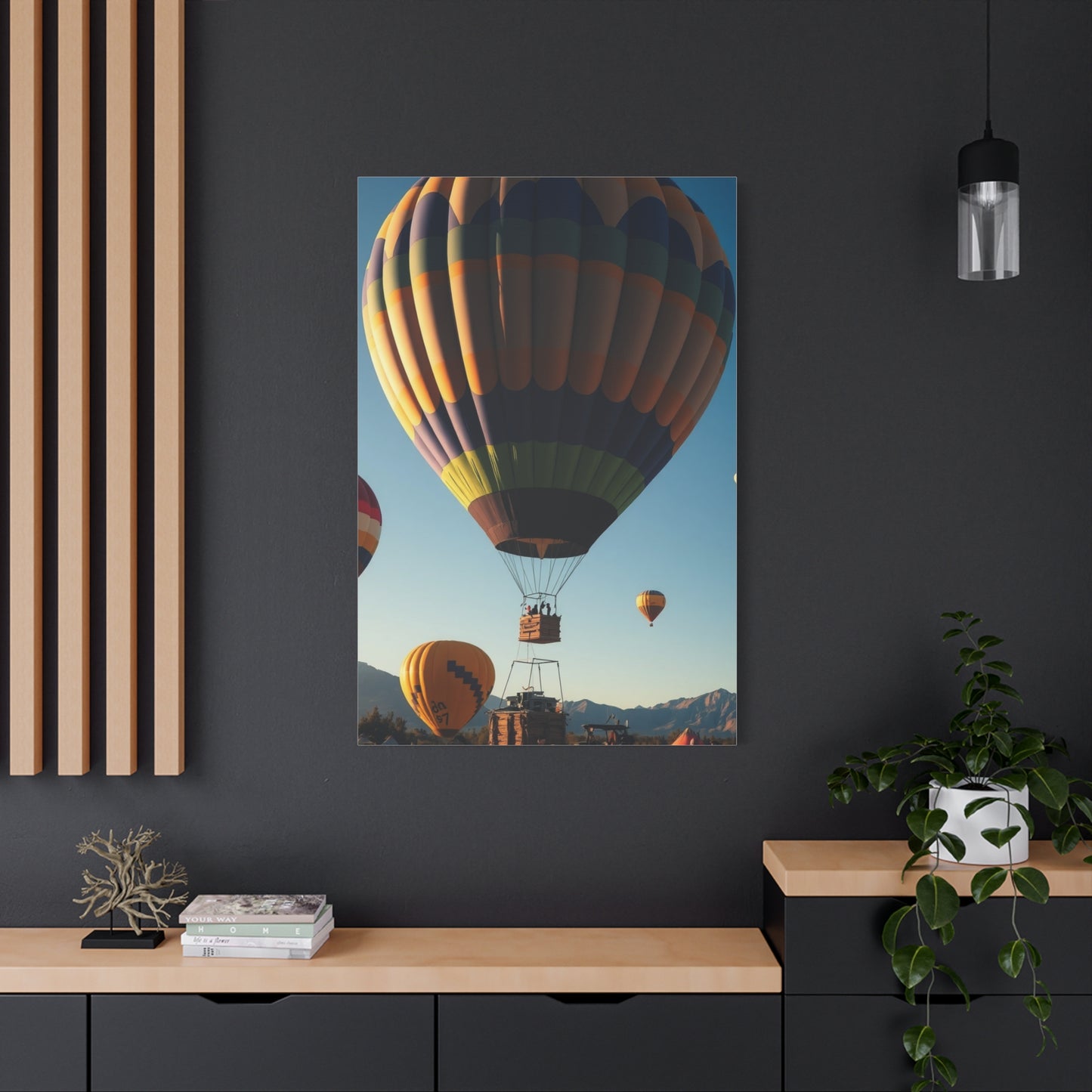 Vision Hot Air Balloon Art Art Wall Art & Canvas Print