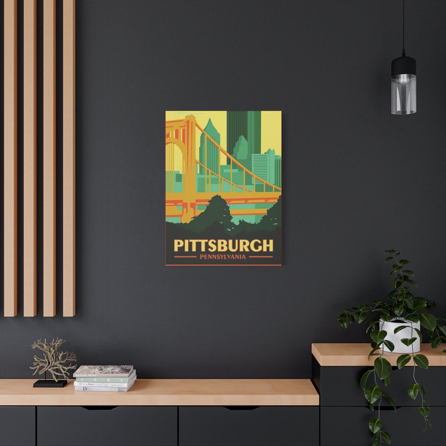 Steel Bridge Pittsburgh Poster Wall Art & Canvas Prints