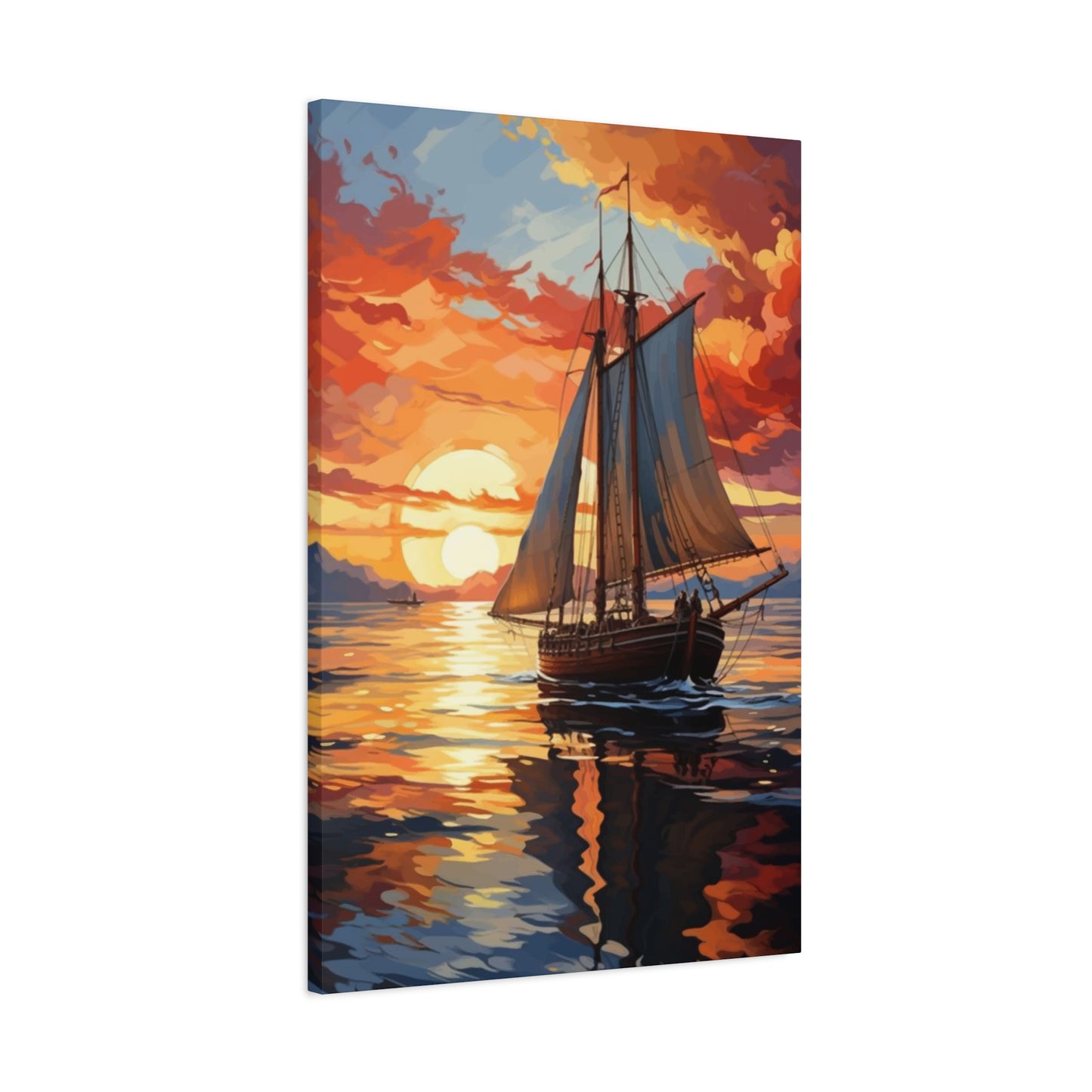 Boat In The Sea Wall Art & Canvas Prints