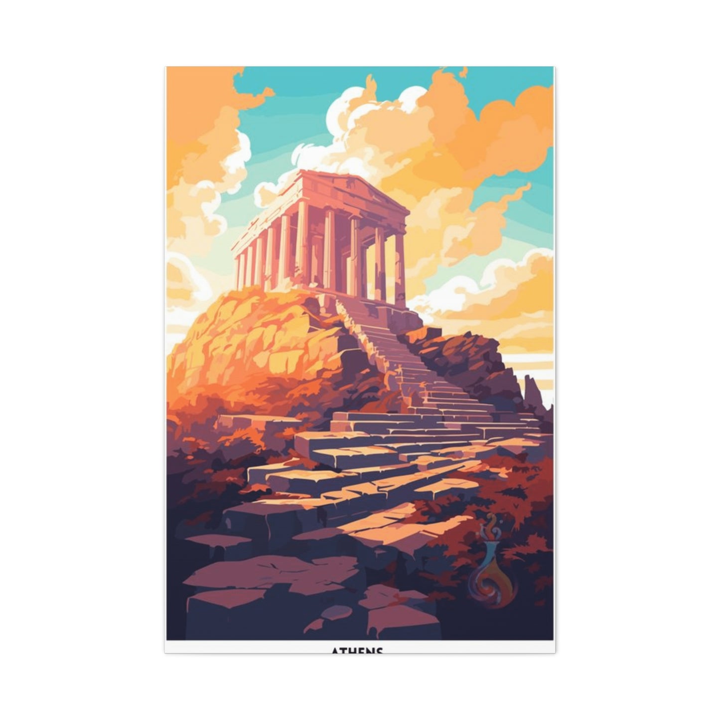 Athens Painting Wall Art & Canvas Prints