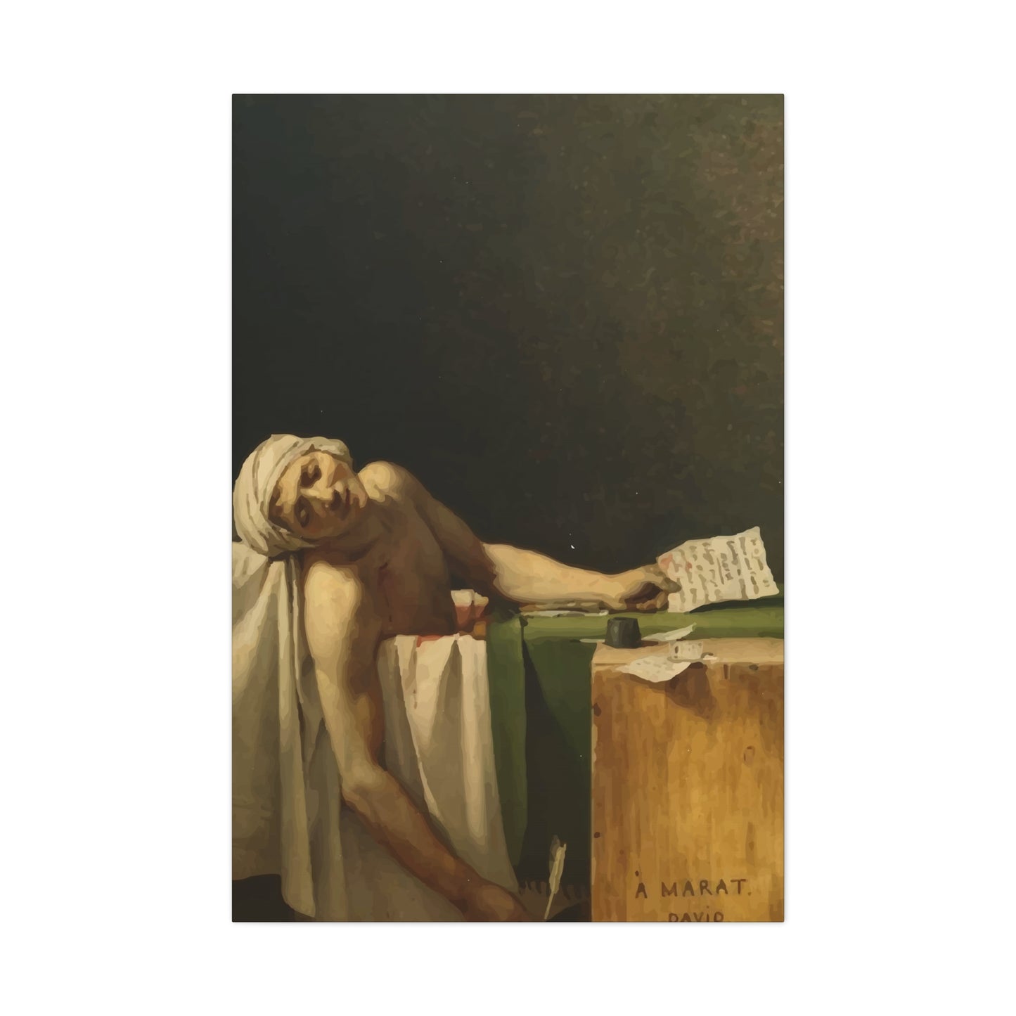 Man Writing a Letter Wall Art & Canvas Prints