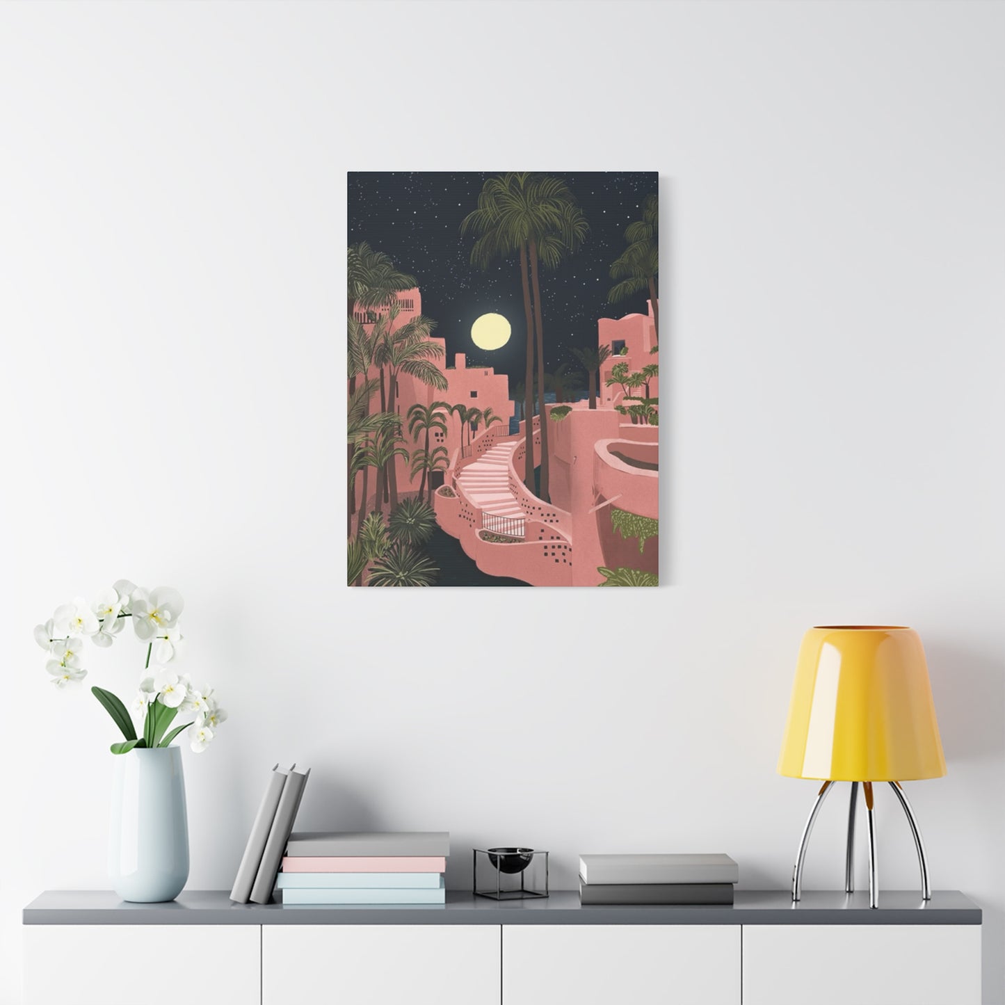 Pink Resort In Spain Wall Art & Canvas Prints