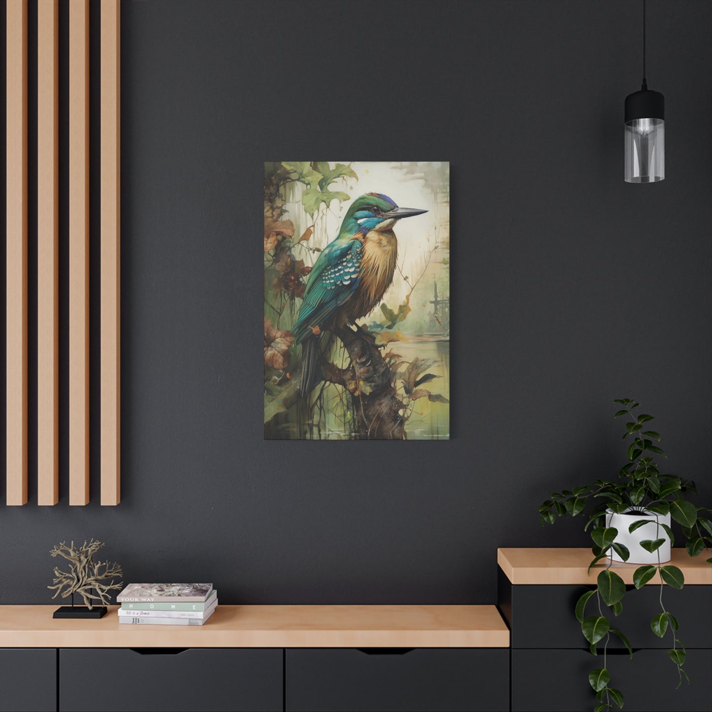 Kingfisher Cute Wall Art & Canvas Prints