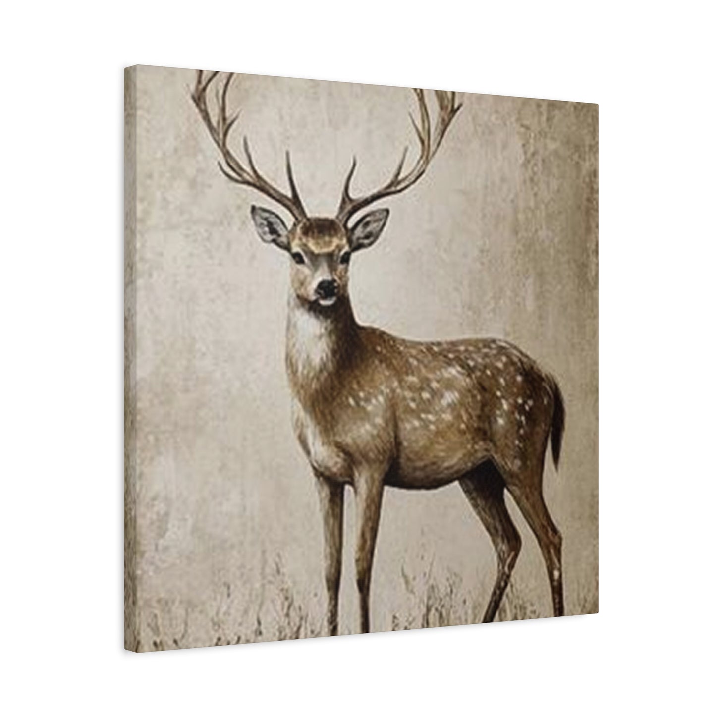 Baby Reindeer Painting Wall Art & Canvas Prints