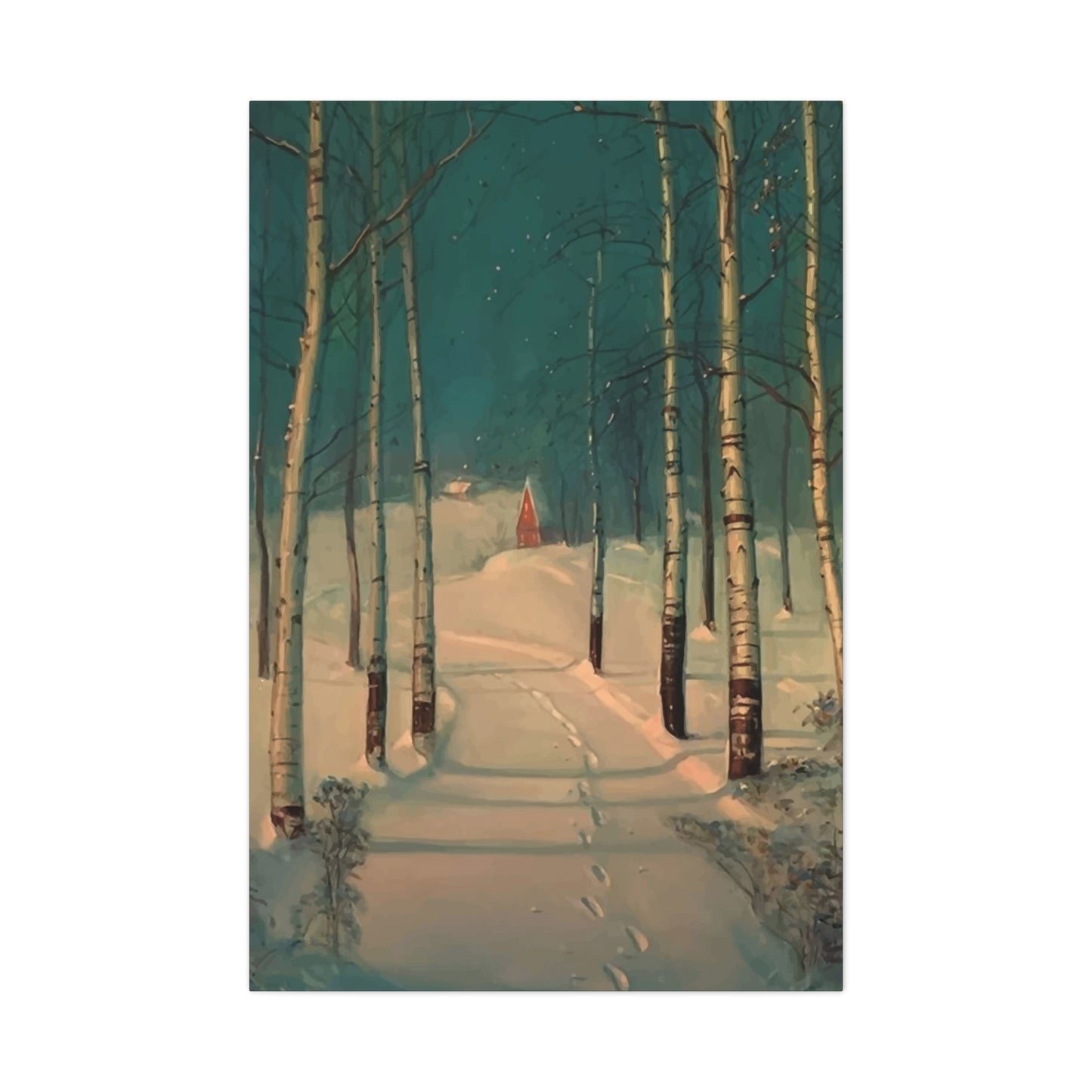 Forest View In Winters Wall Art & Canvas Prints