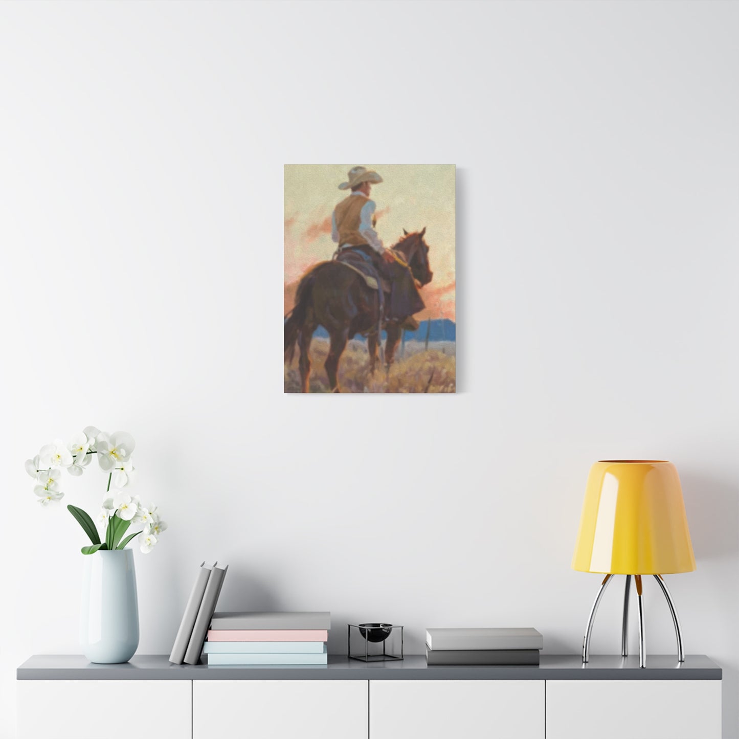 Man Riding Horse Wall Art & Canvas Prints