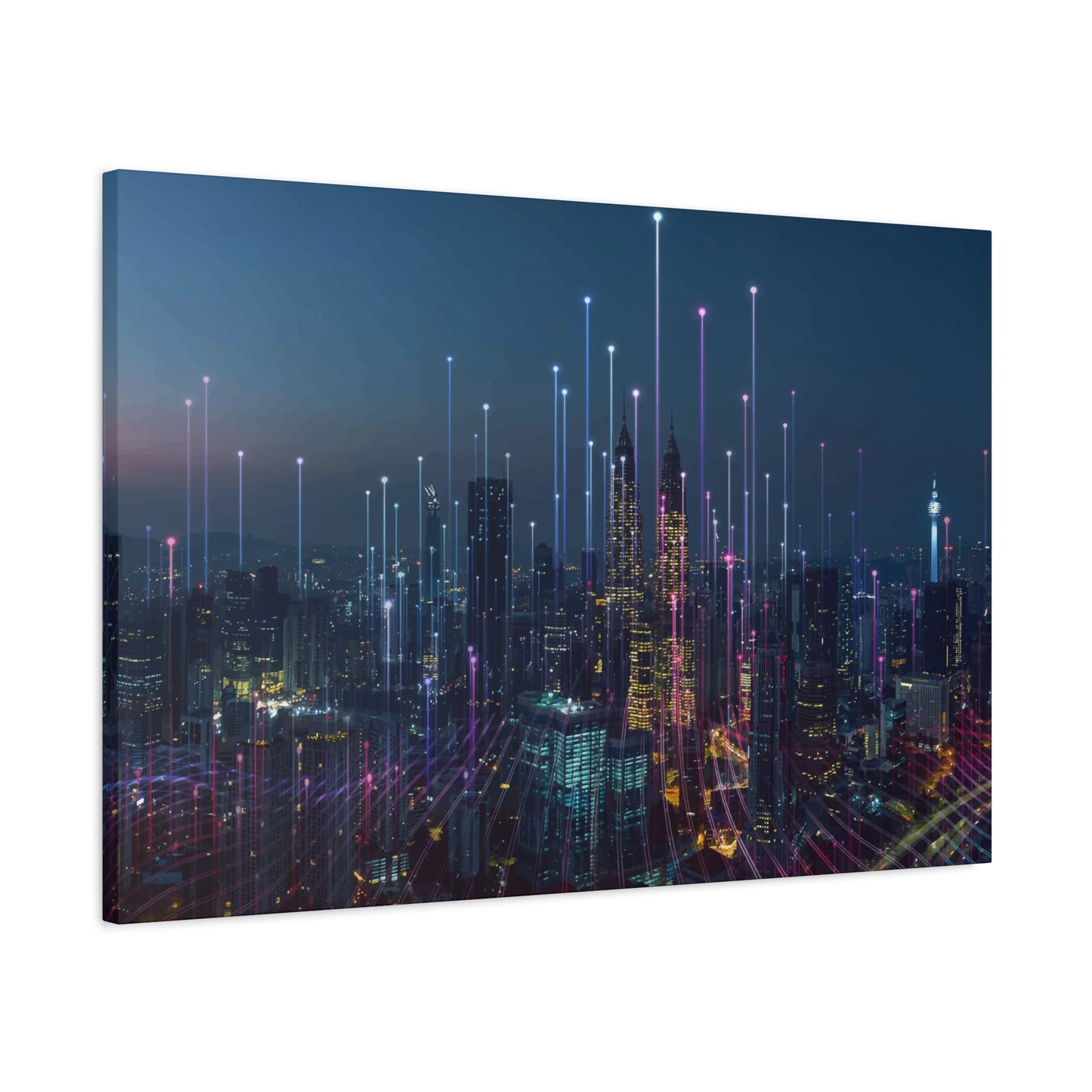 Smart City Abstract Wall Art & Canvas Prints