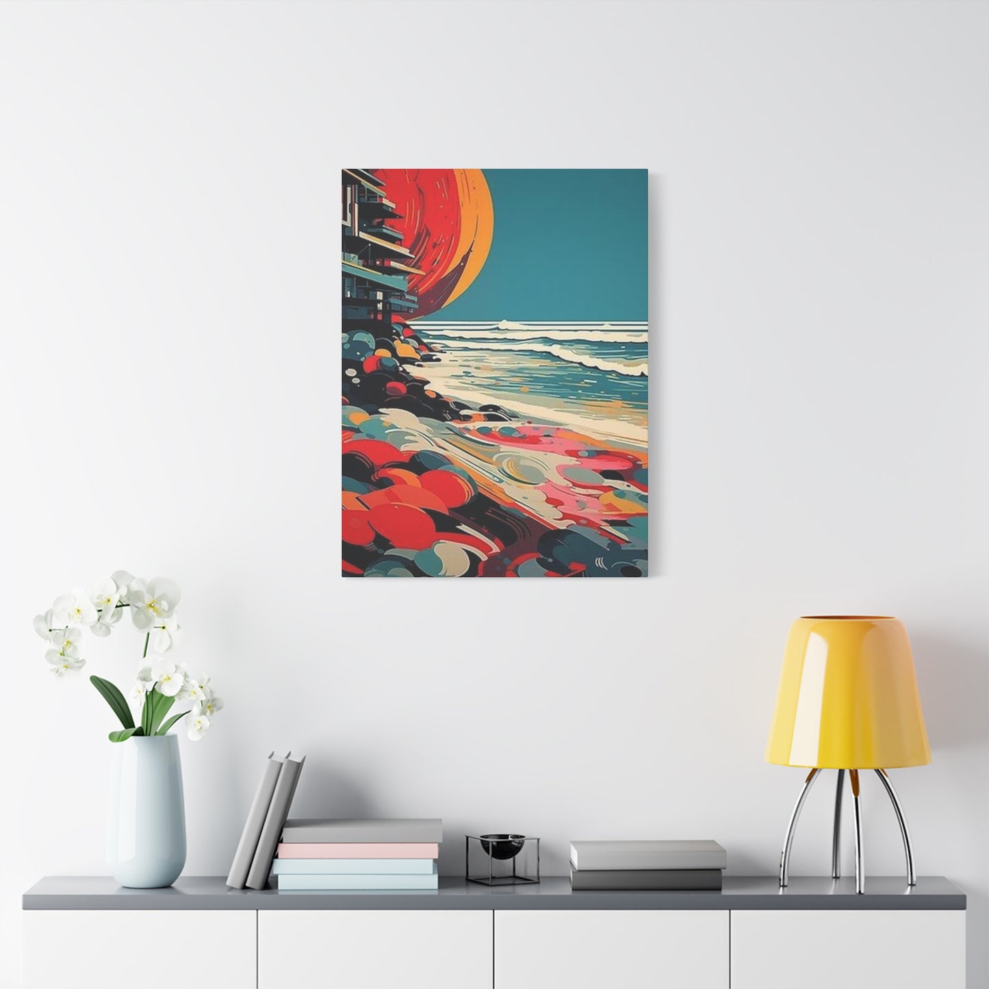 Abstract Sunset On A Beach Wall Art & Canvas Prints