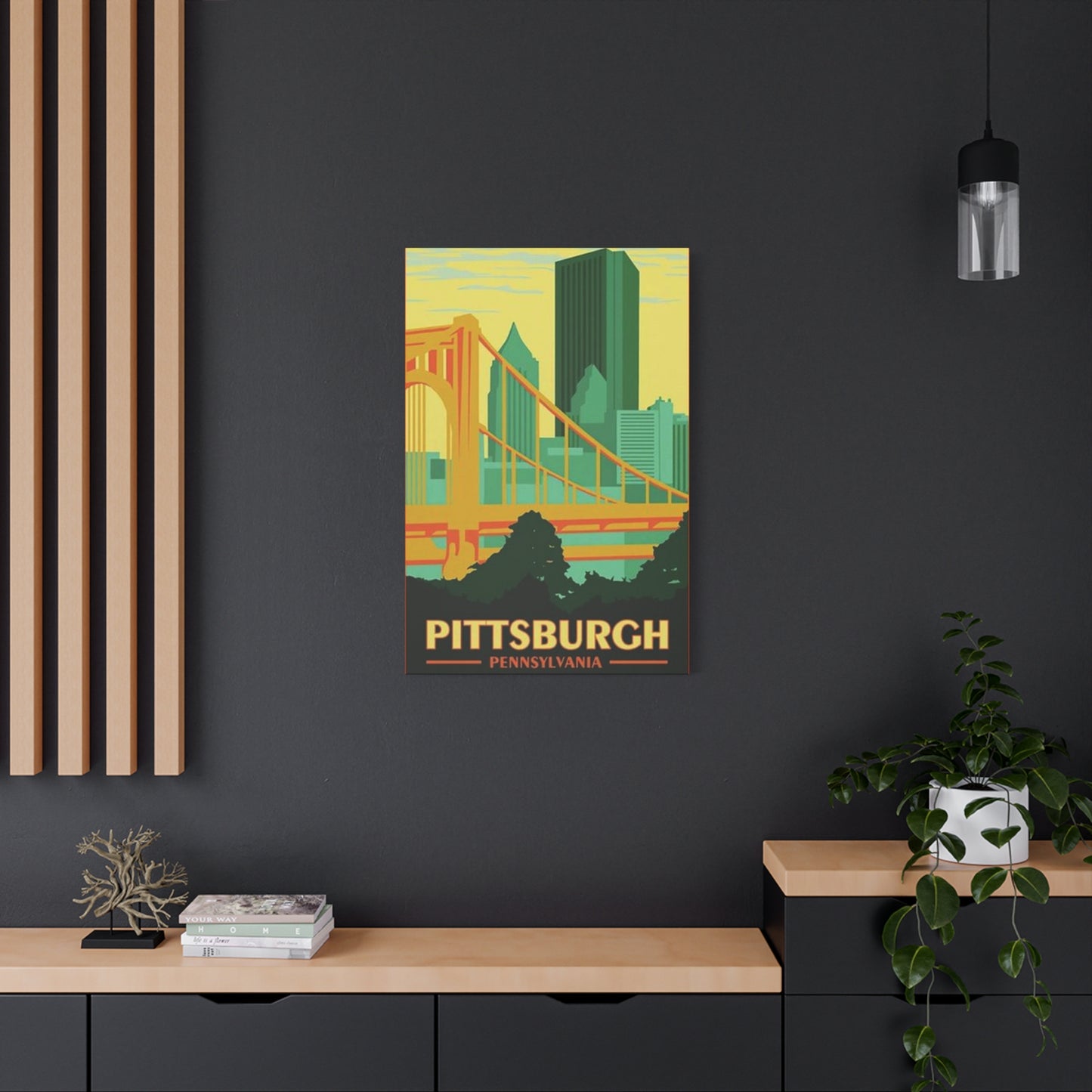 Steel Bridge Pittsburgh Poster Wall Art & Canvas Prints