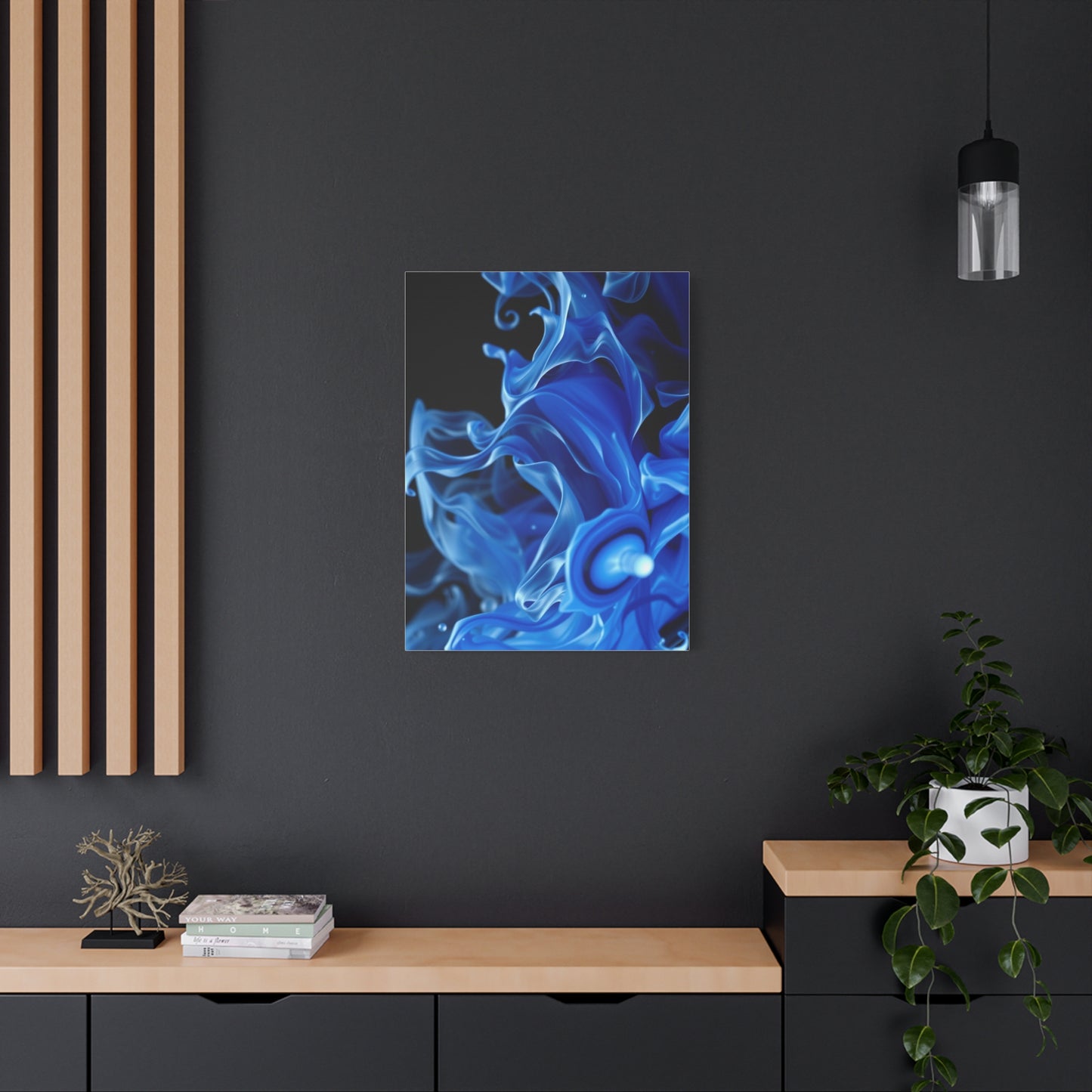 Collection Black, White & Blue Art Wall Art & Canvas Print