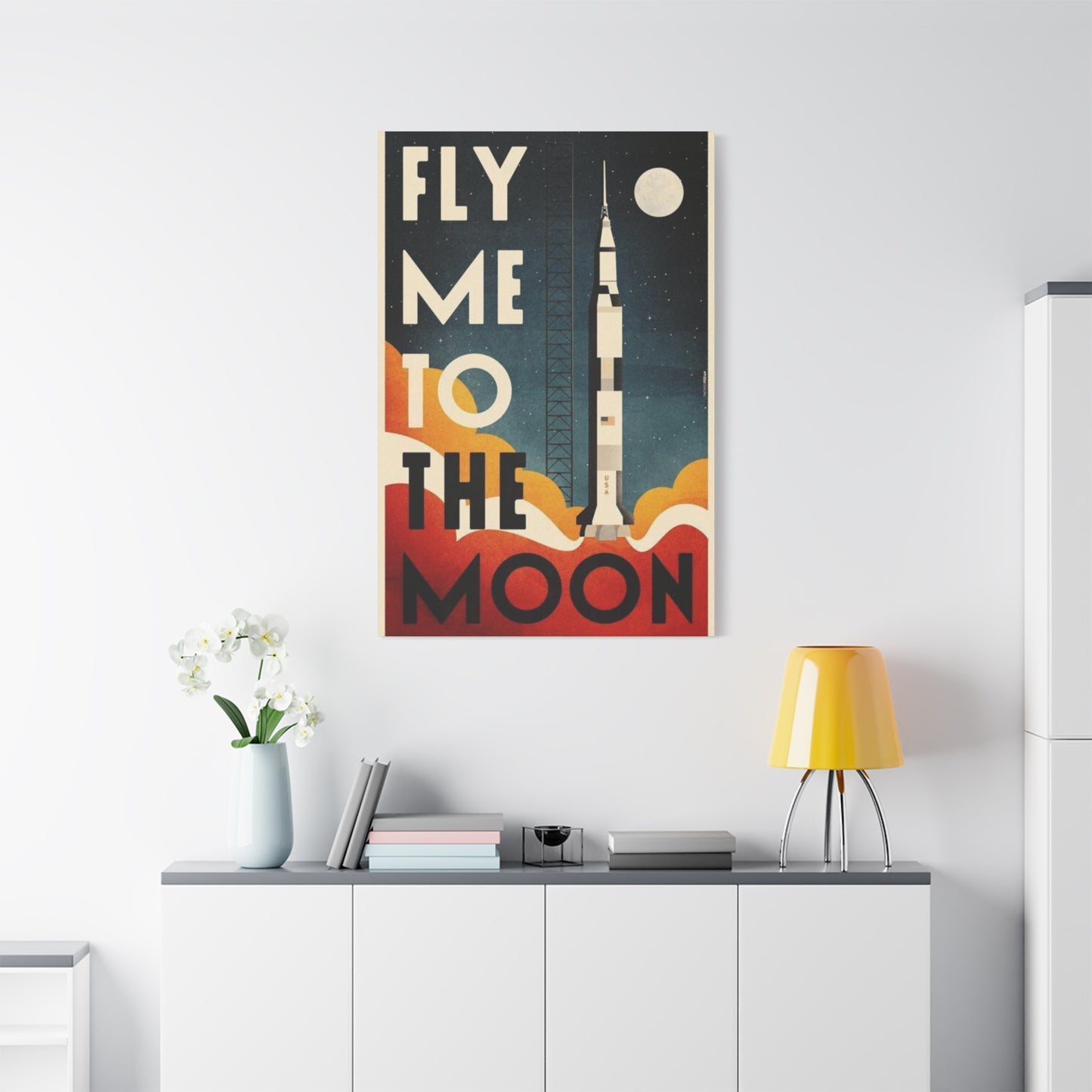 Fly Me To The Moon Wall Art & Canvas Prints