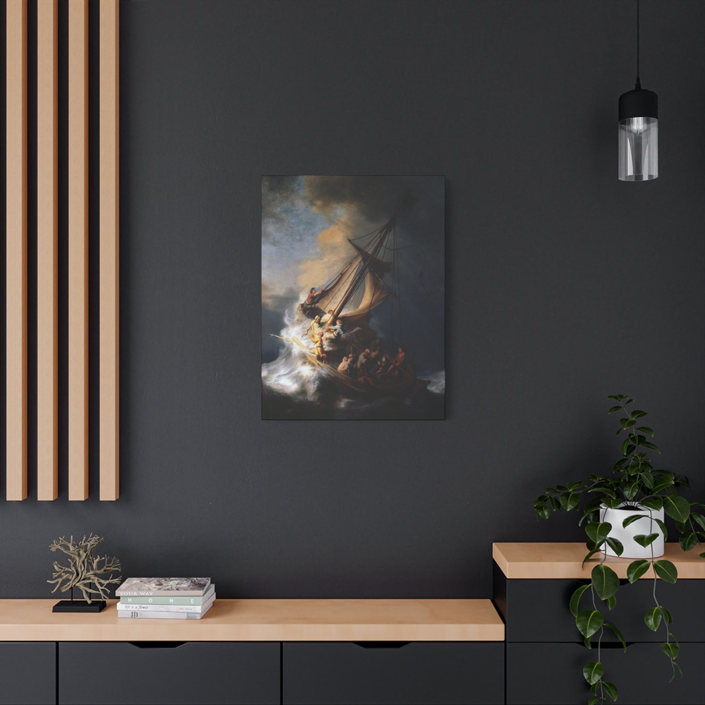Derailing Ship Painting Wall Art & Canvas Prints