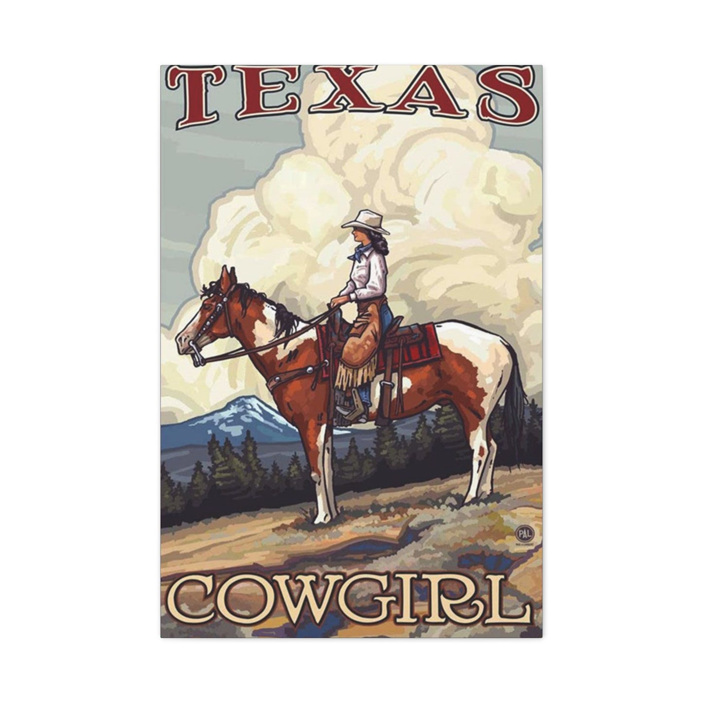 Texas Cowgirl Wall Art & Canvas Prints