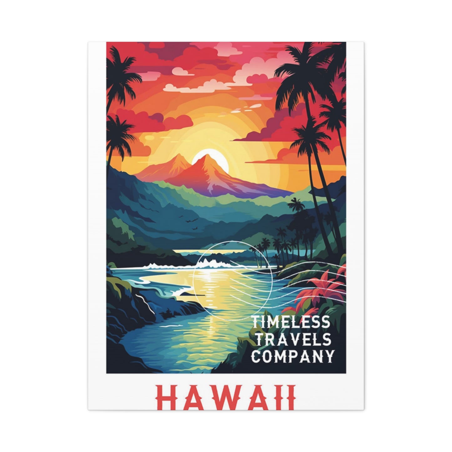 Hawaii Sunset Poster Wall Art & Canvas Prints