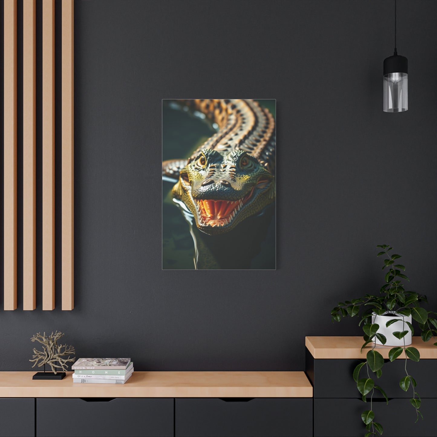 Masterpiece Crocodile & Alligator Art Vision Wall Art & Canvas Print