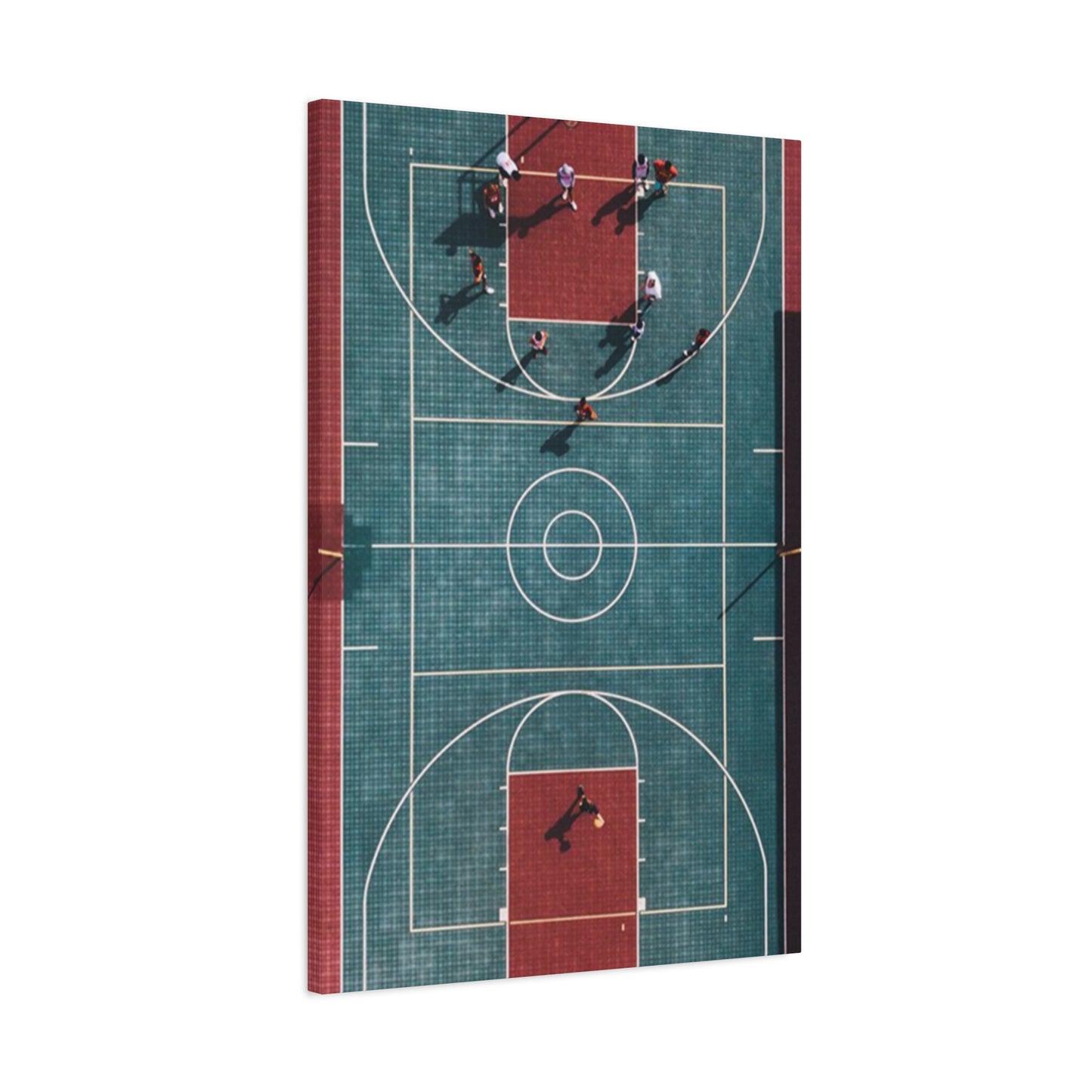 Basketball Court Top View Wall Art & Canvas Prints
