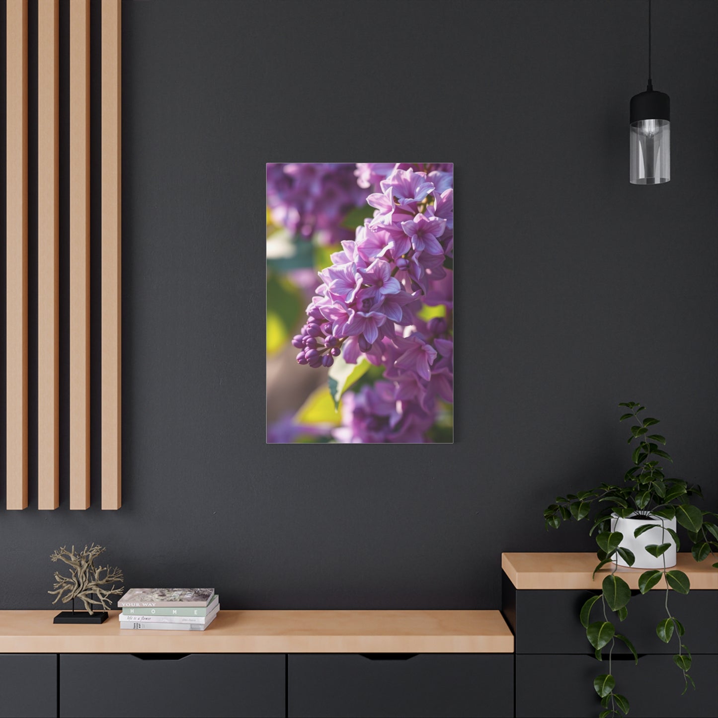 Lilac Flower Art Supreme Canvas Wall Art & Canvas Print