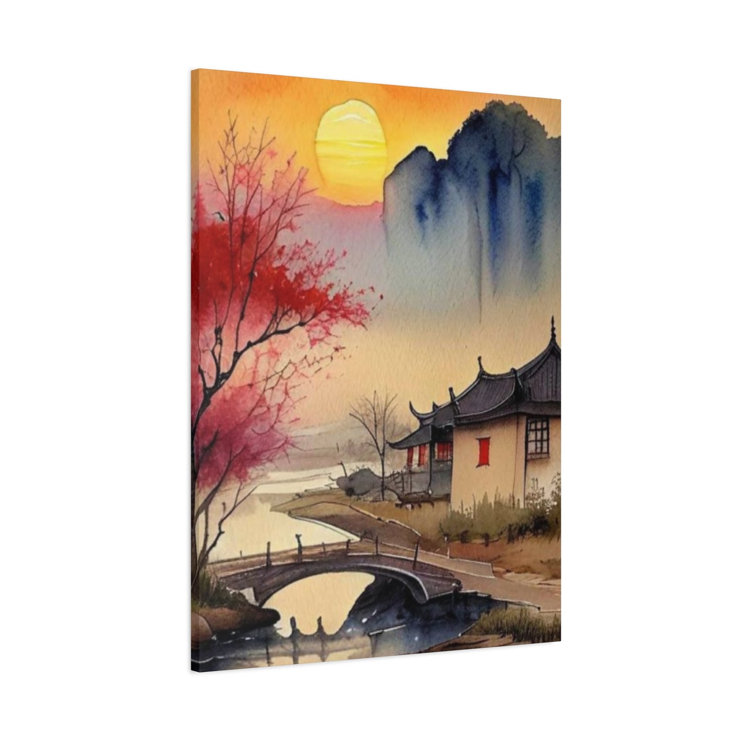 Sunset Over the Bridge Wall Art & Canvas Prints