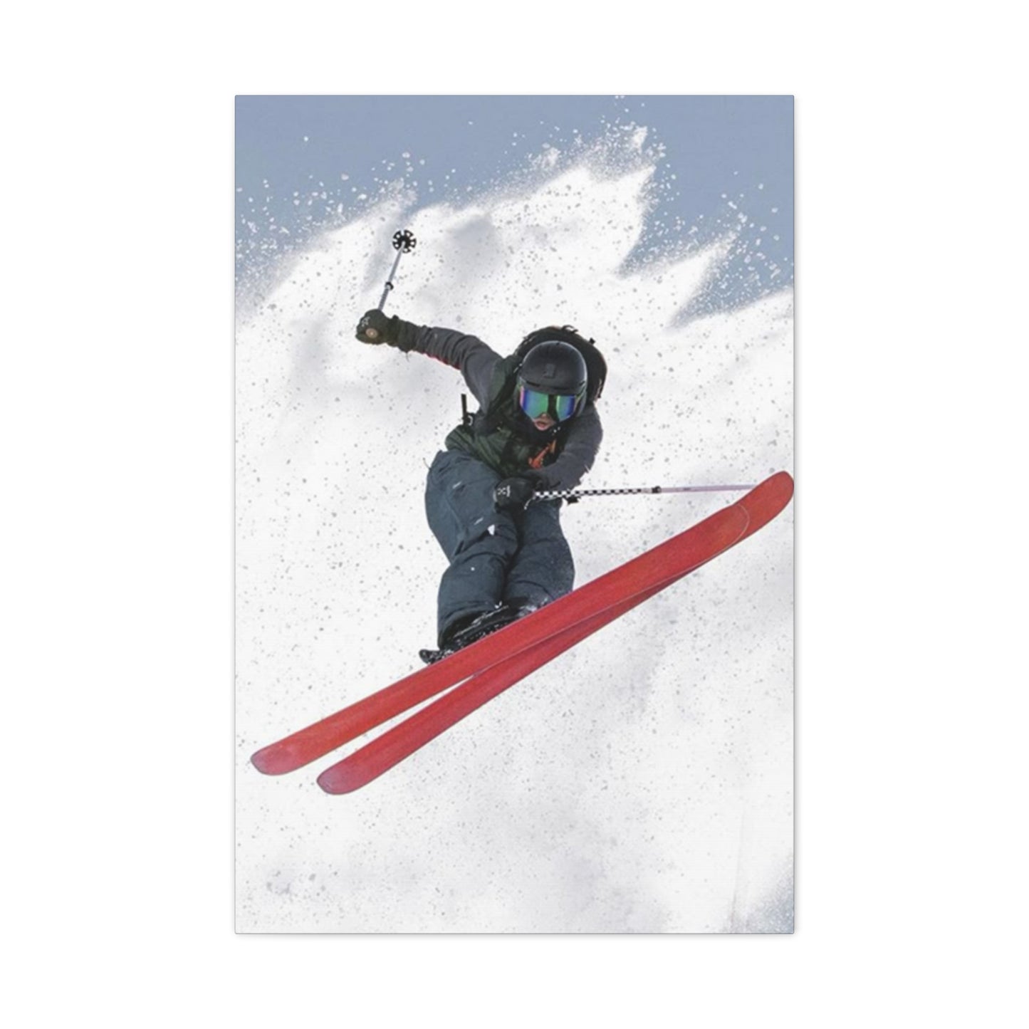 Skiing Stunt Poster Wall Art & Canvas Prints