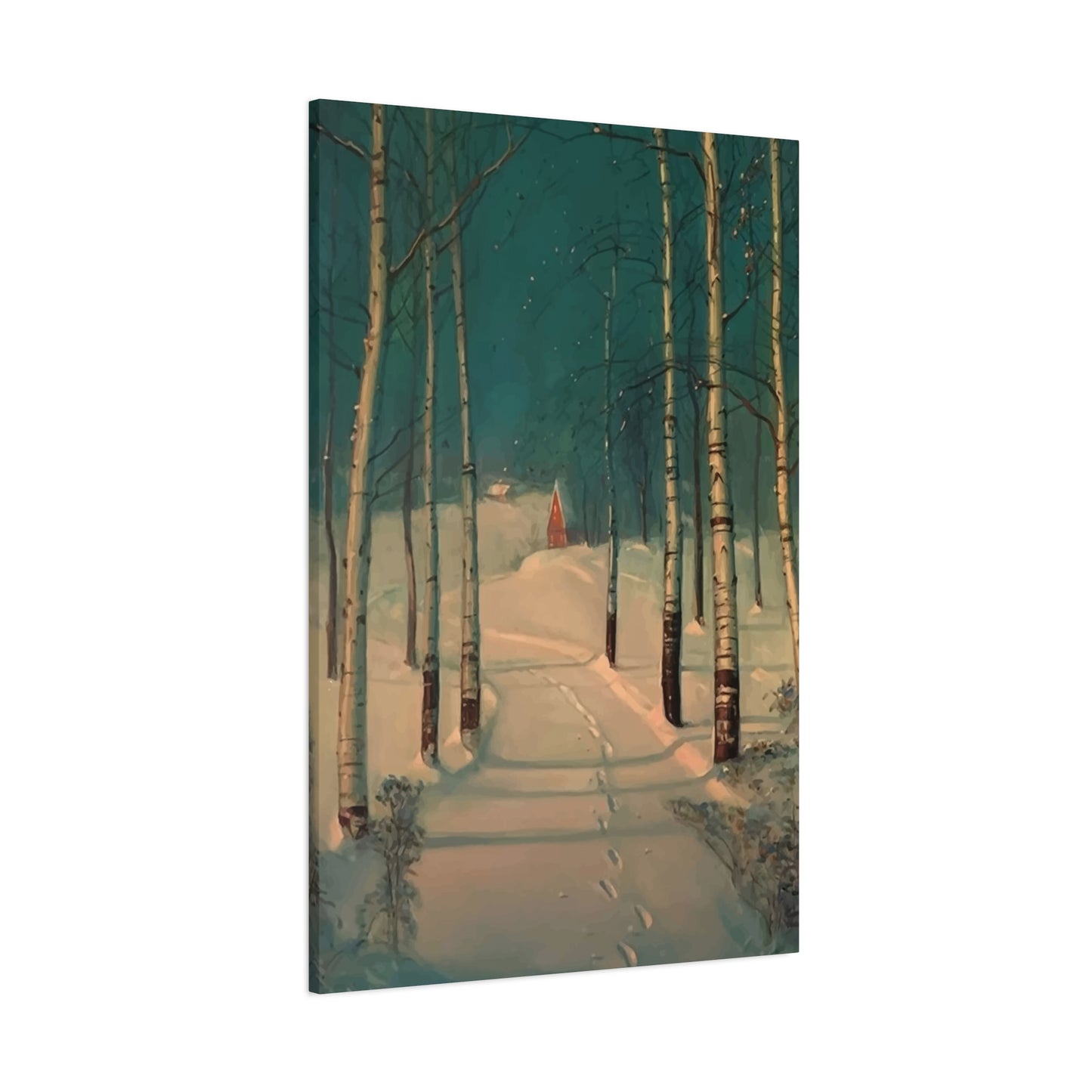 Forest View In Winters Wall Art & Canvas Prints