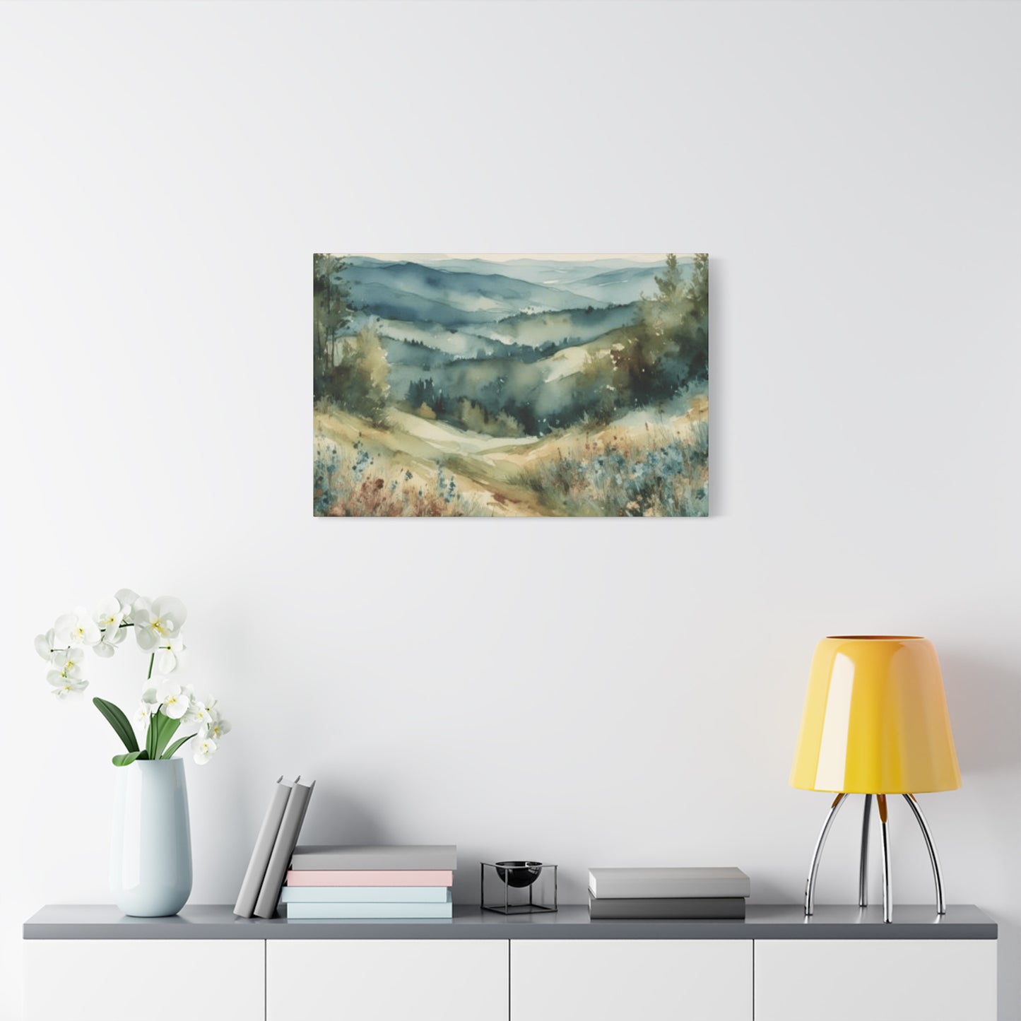 Green Forest Near Blue Ridge Painting Wall Art & Canvas Prints