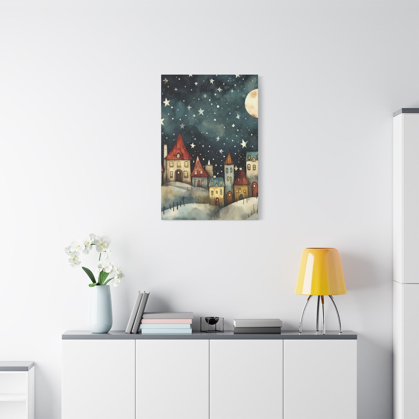 Snow and Stars Wall Art & Canvas Prints