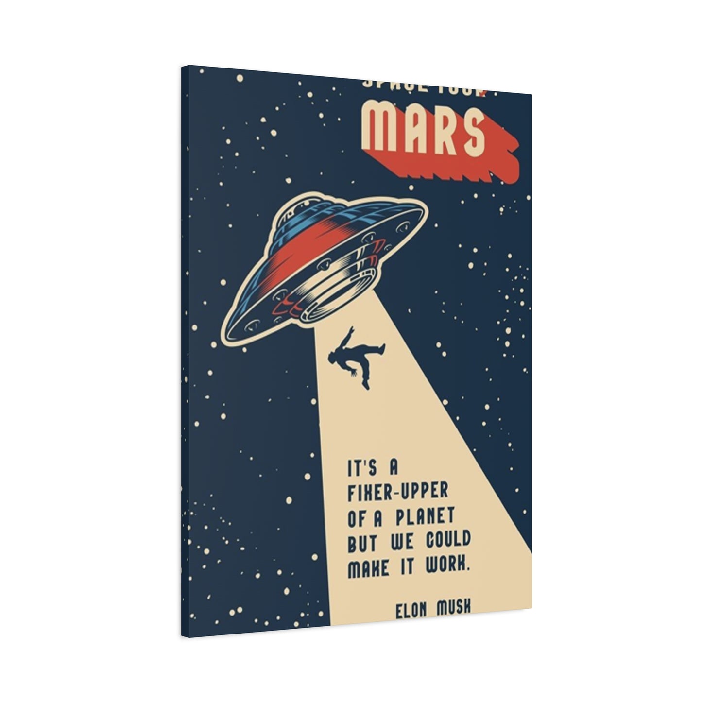 Mars Space Tour Poster Wall Art & Canvas Prints