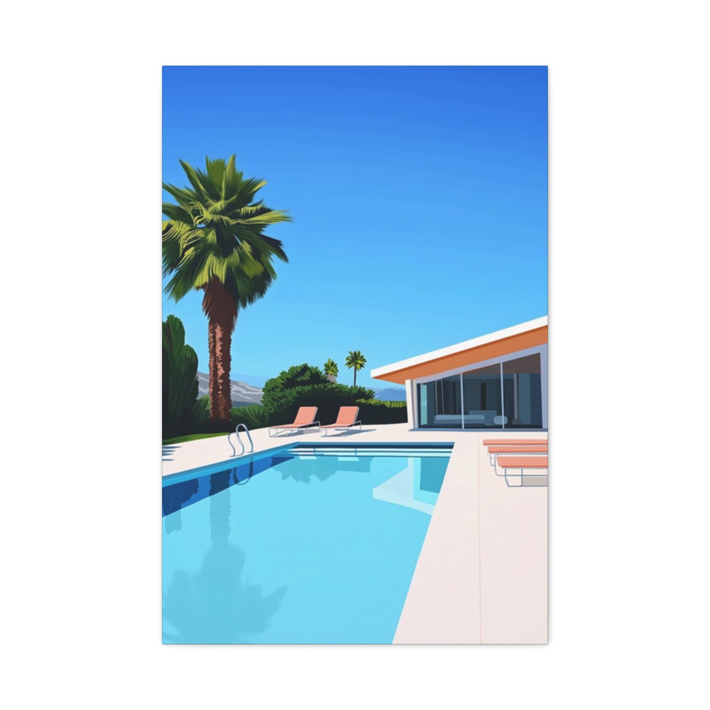 Swimming Pool In Resort Wall Art & Canvas Prints