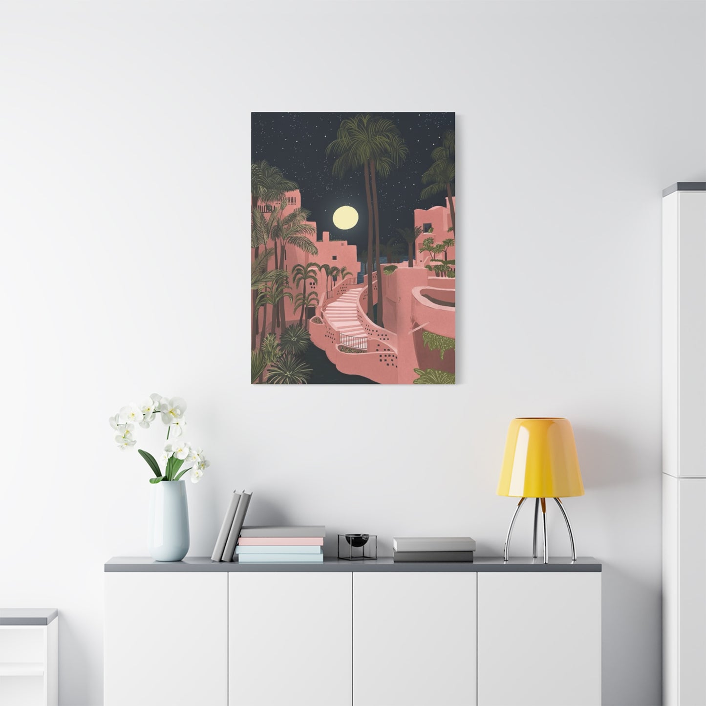 Pink Resort In Spain Wall Art & Canvas Prints
