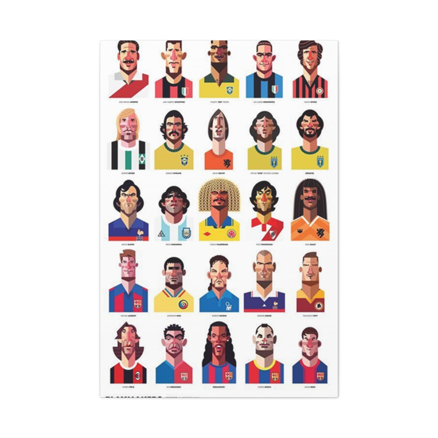 Animated Faces Of Football Wall Art & Canvas Prints
