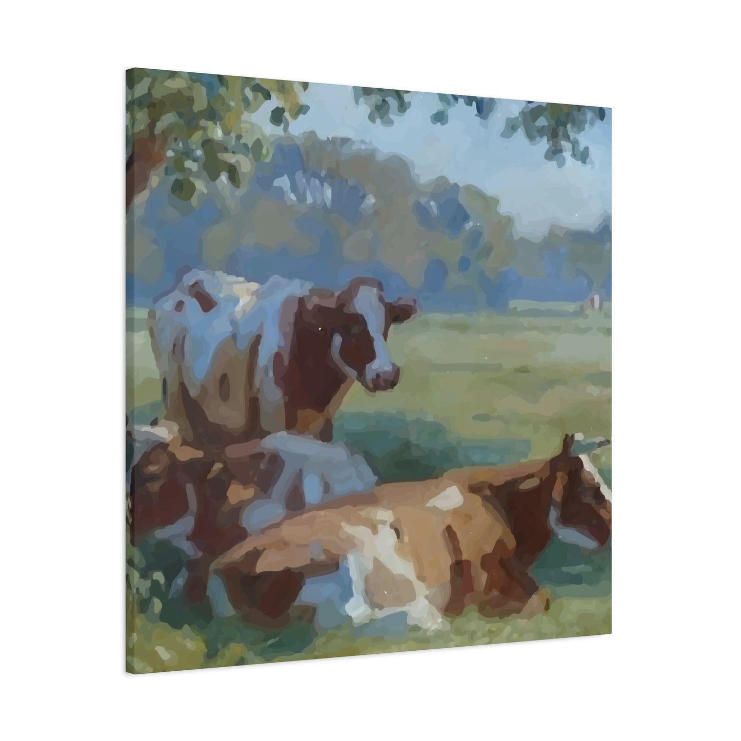 Cow Eat Grass Wall Art & Canvas Prints