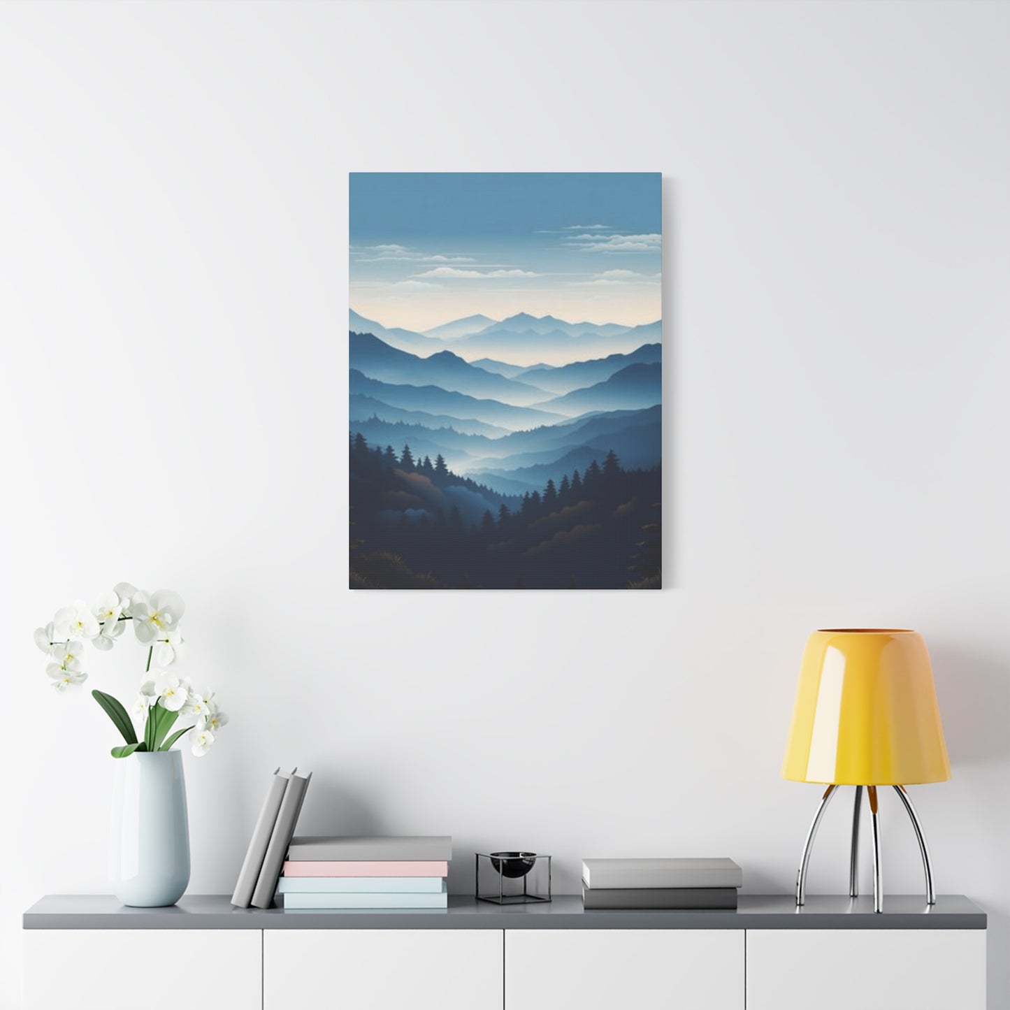 Serene Mountain Range Wall Art & Canvas Prints