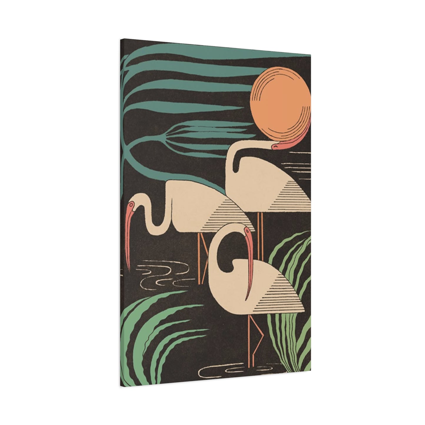 Herons In Lake Wall Art & Canvas Prints