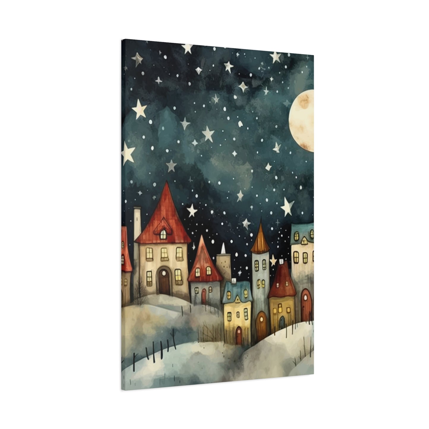 Snow and Stars Wall Art & Canvas Prints