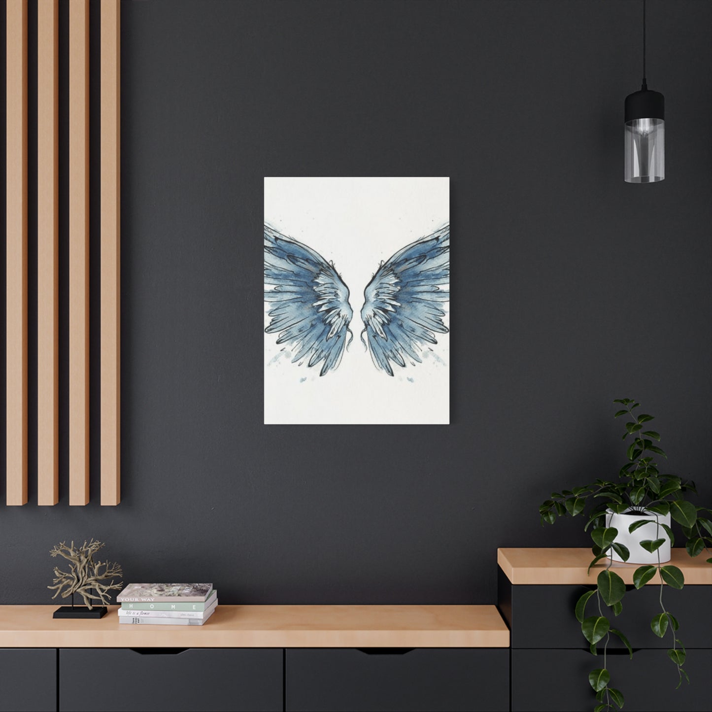 Blue Angel Wings Wall Art & Canvas Prints
