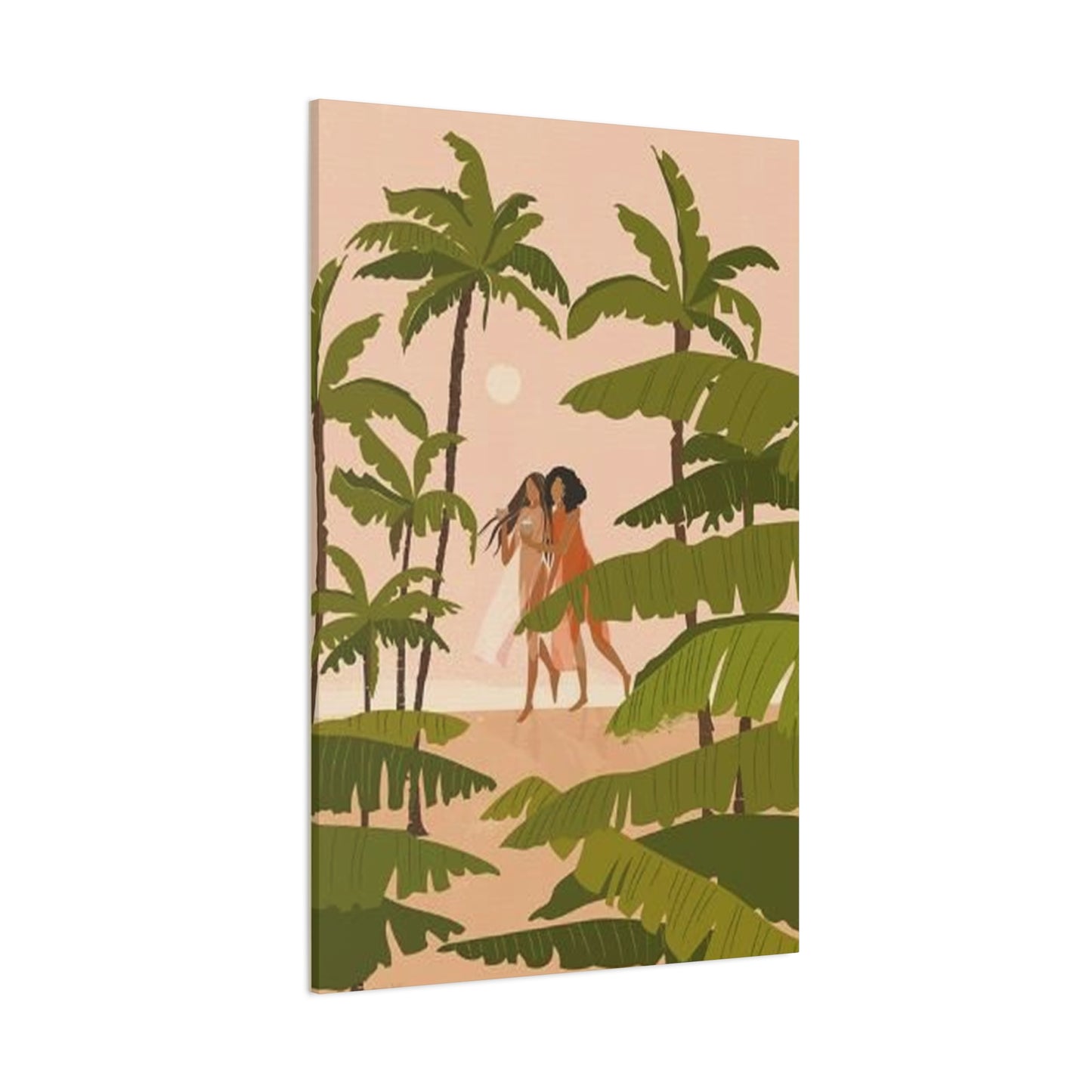 Women Enjoying On Beach Wall Art & Canvas Prints