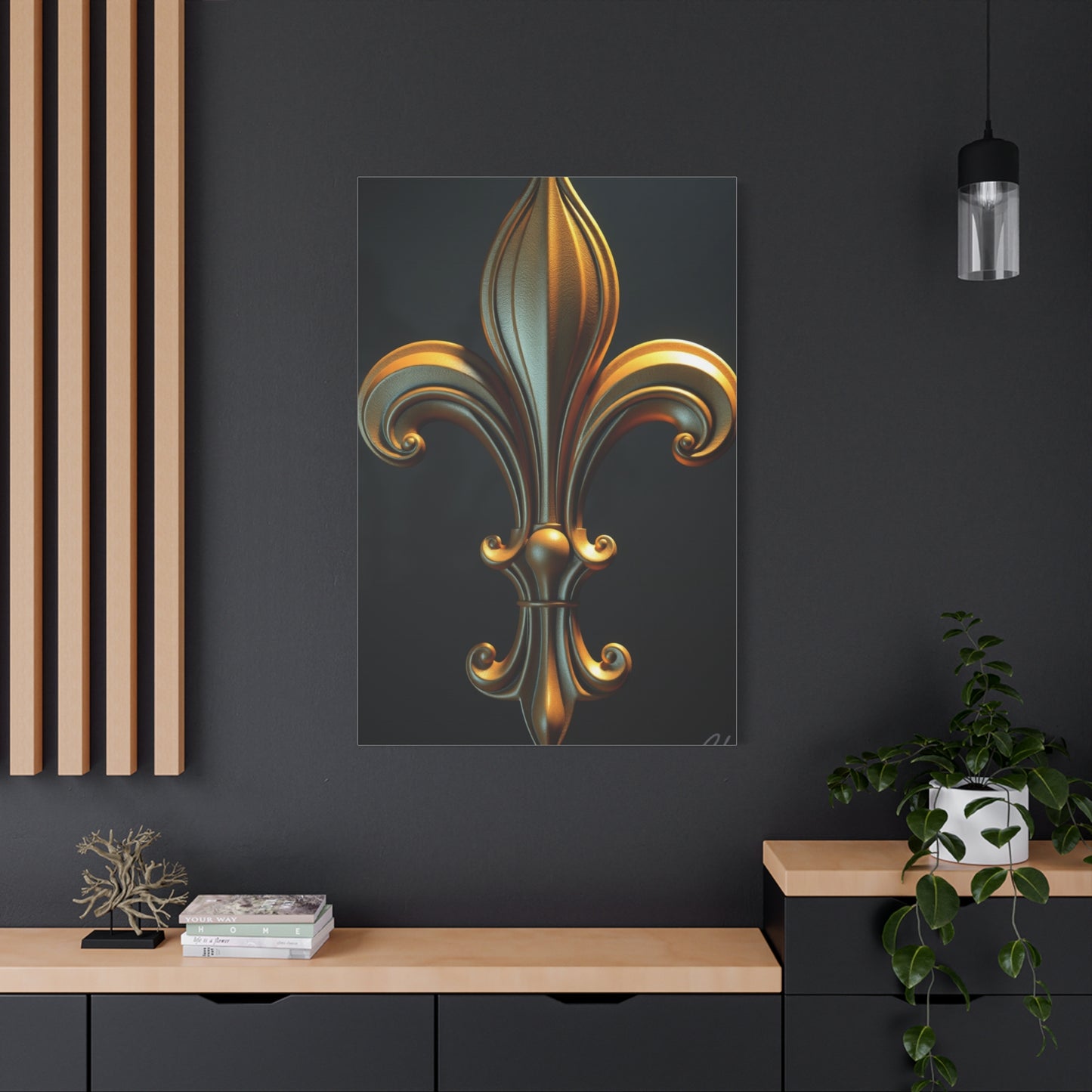 Fleur-de-Lis Art Luxury Canvas Wall Art & Canvas Print