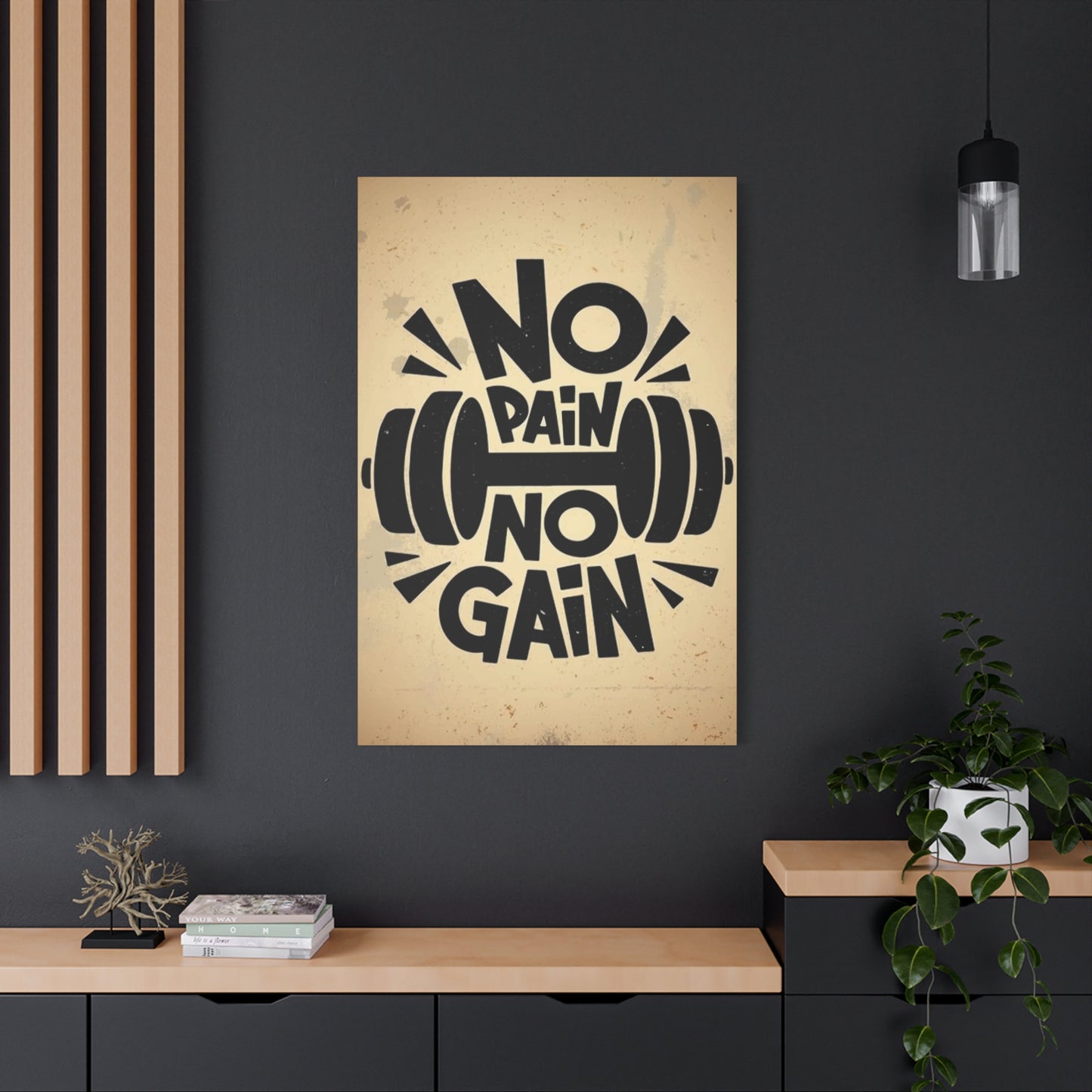 No pain No gain Wall Art & Canvas Prints
